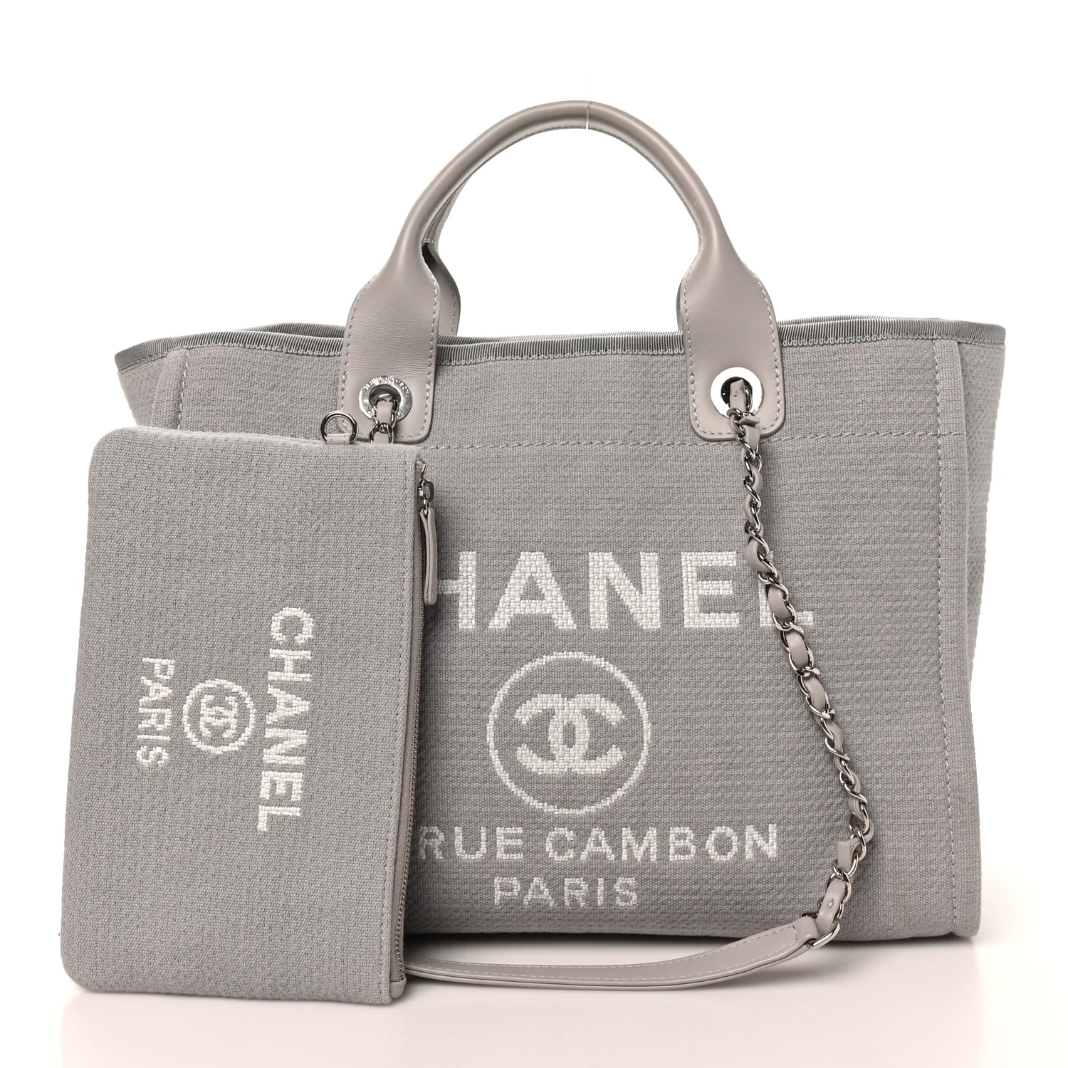 Mixed Fibers Small Deauville Tote Light Grey