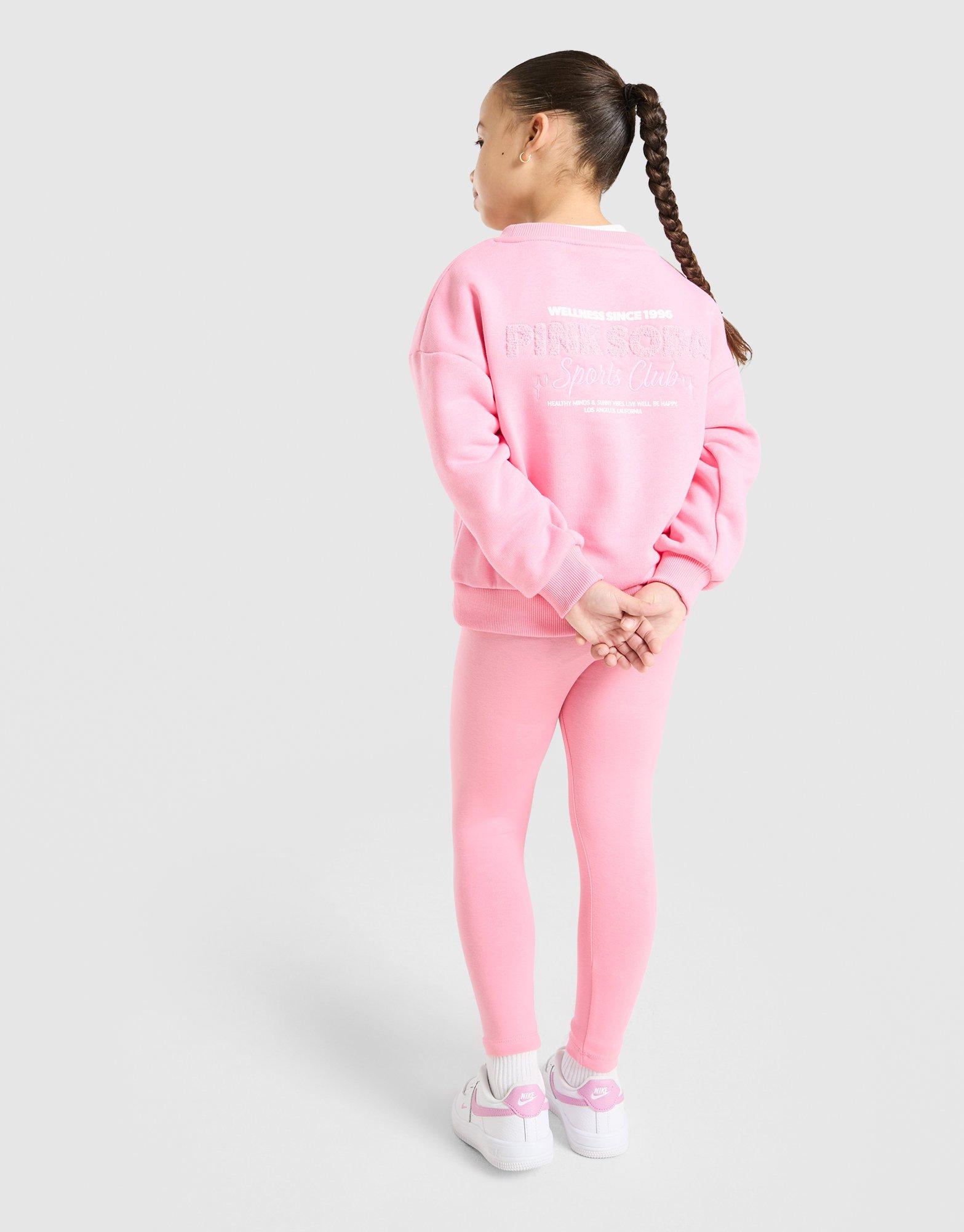 Pink Soda Sport Girls Sporty Crew Sweatshirt/Leggings Set Children