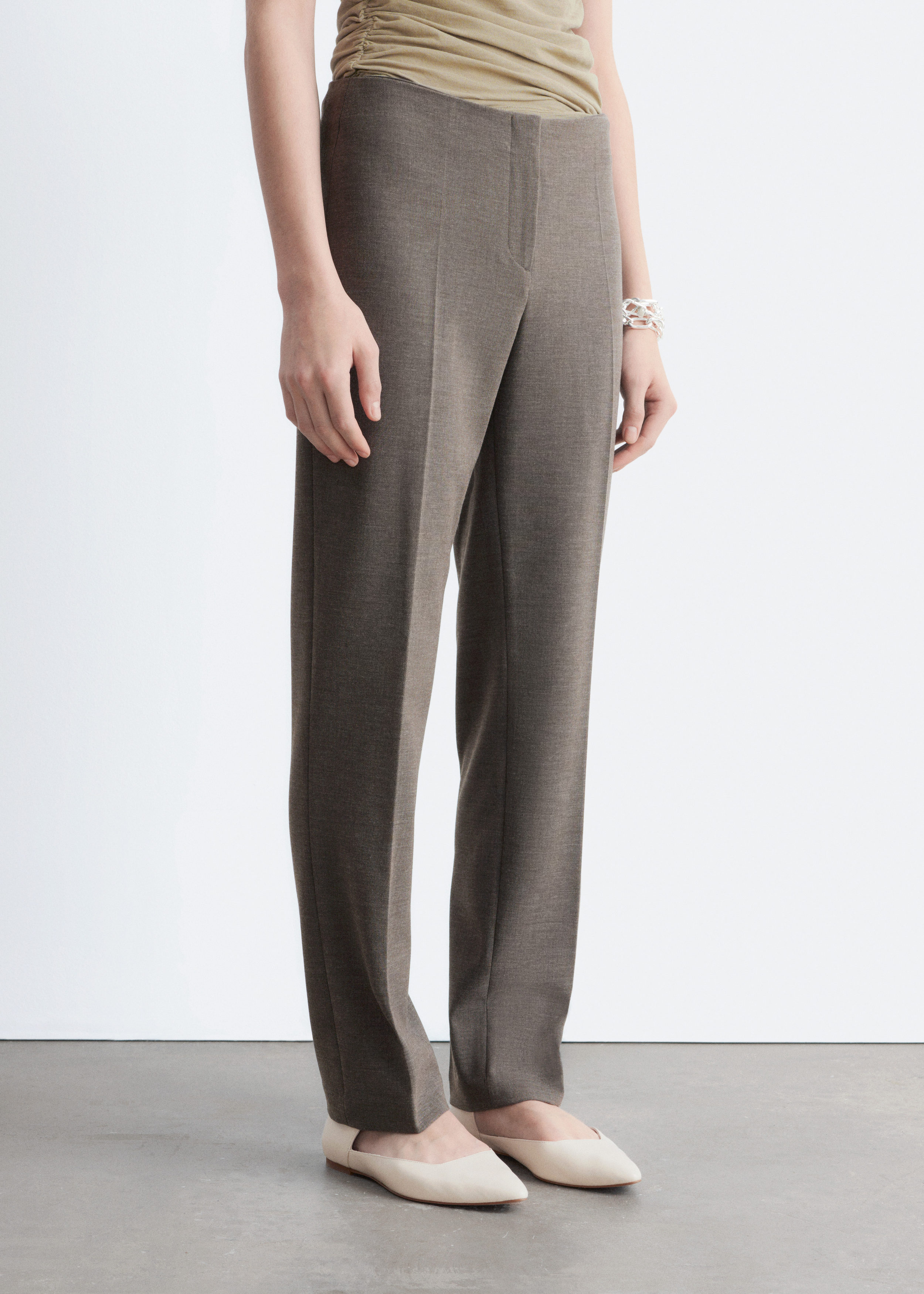 & Other Stories TAILORED PRESS-CREASE TROUSERS