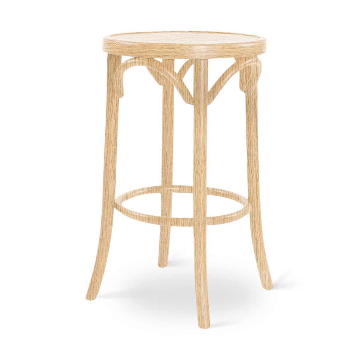 Houten barkruk Diana naturel - 61 cm