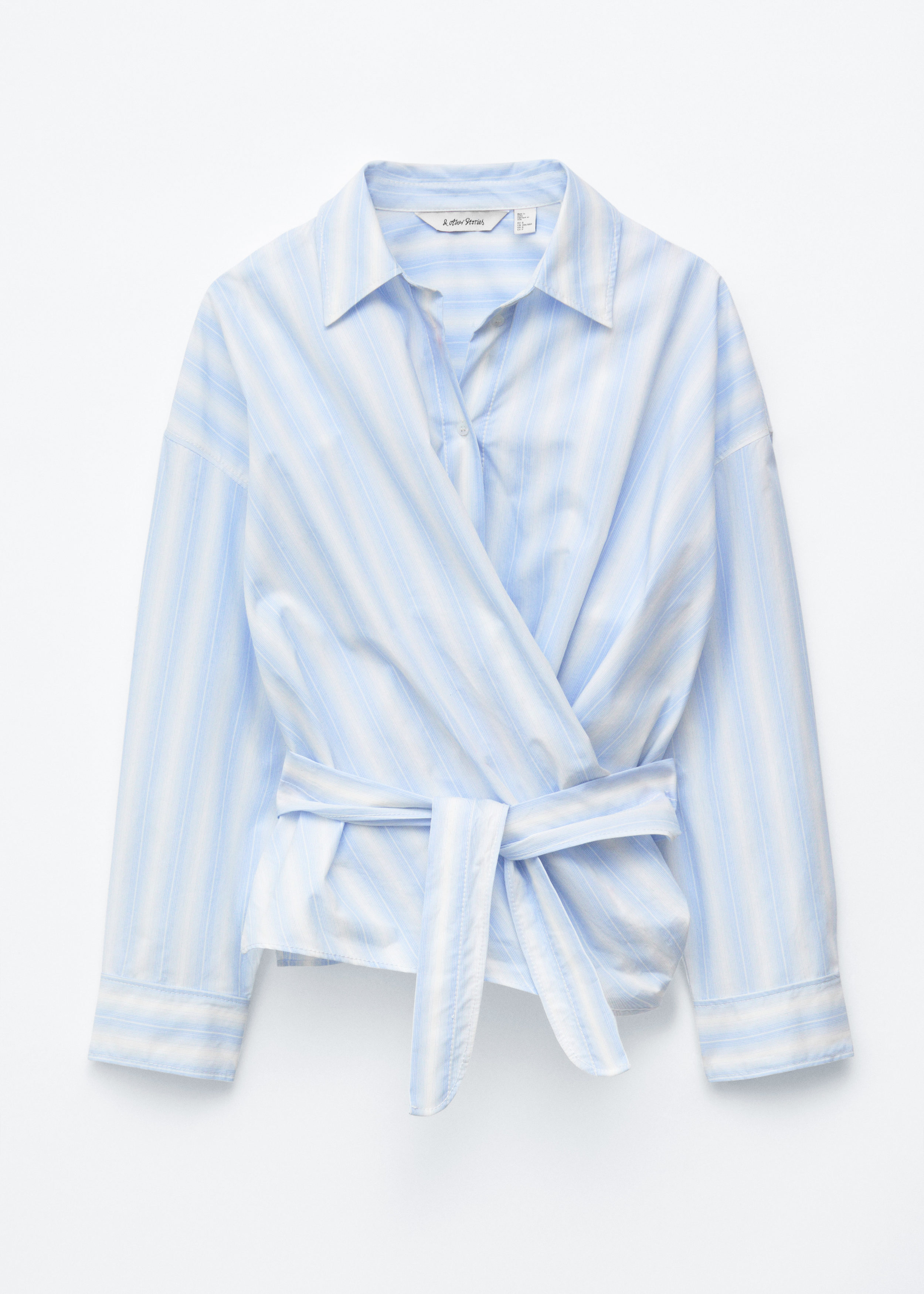 & Other Stories TIE-WAIST COTTON SHIRT