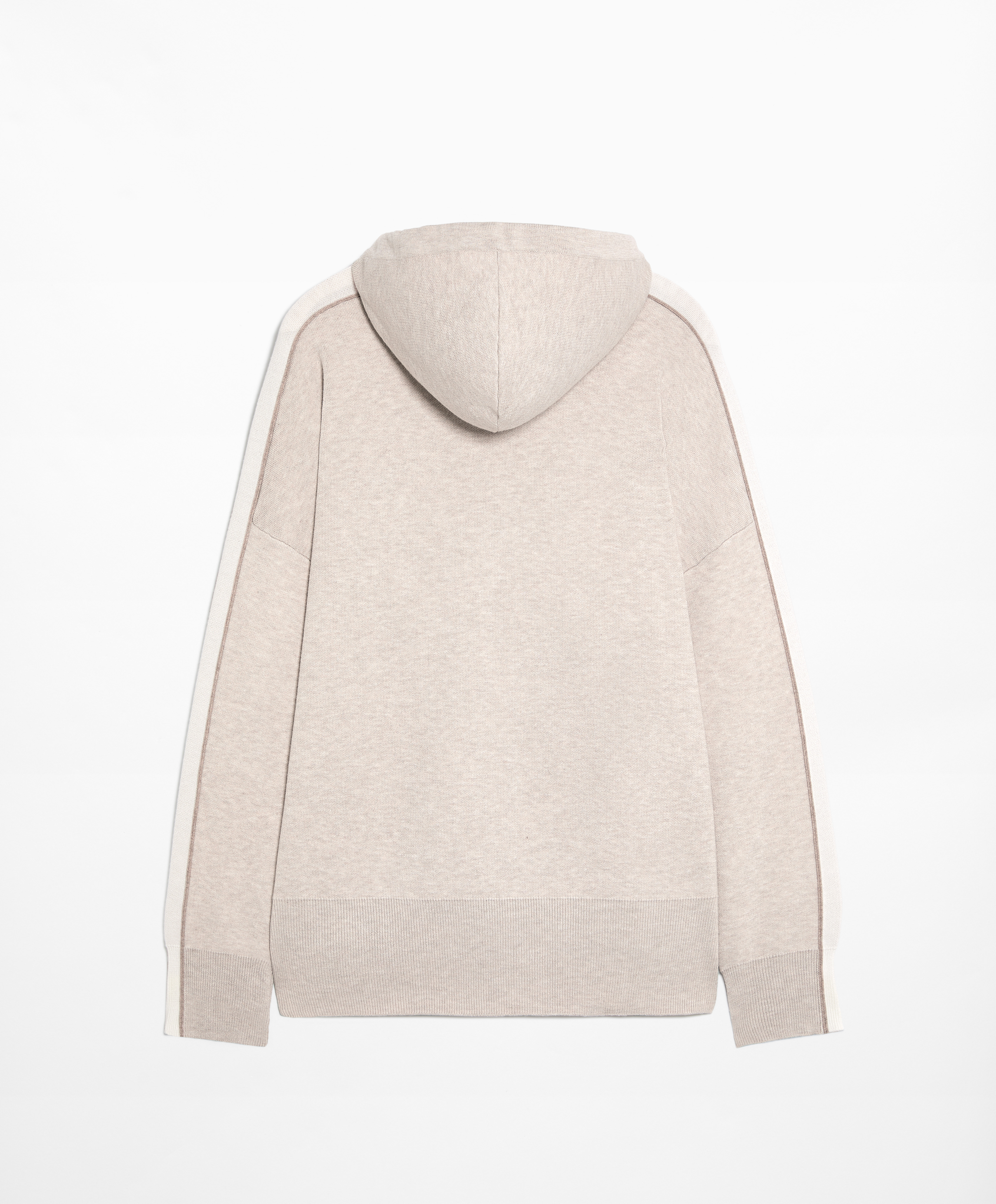 OYSHO Knit zip-up jacket with piping