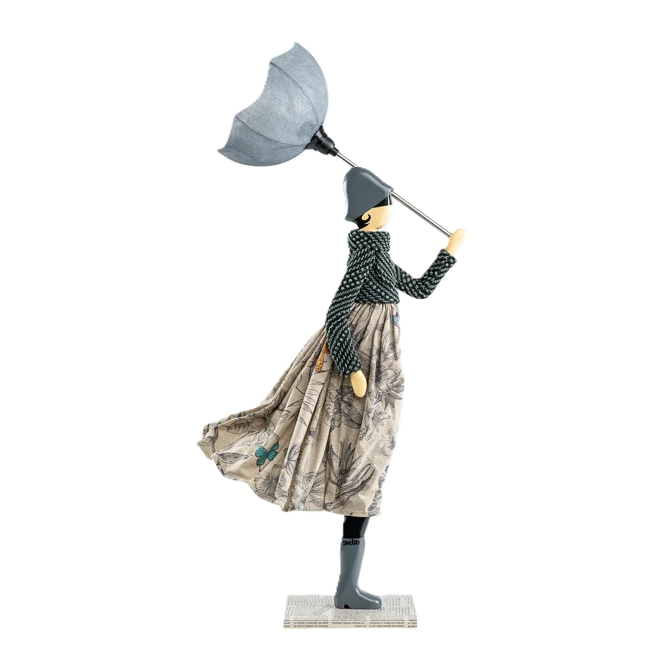 Tafellamp handgemaakt blooming girl ganni 85 cm