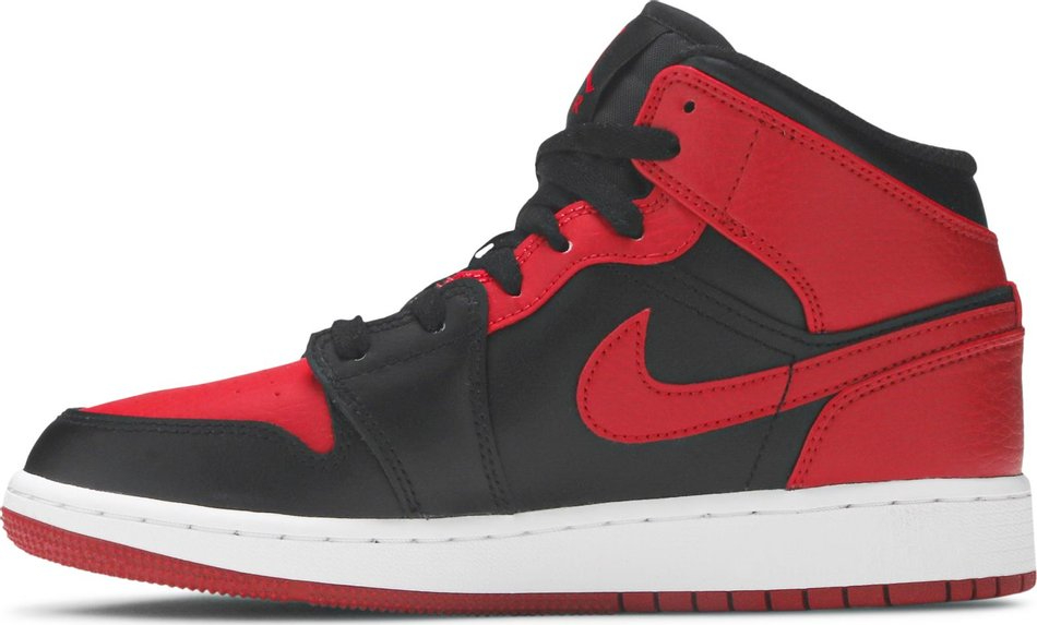 Air Jordan 1 Mid GS  Banned  554725-074 - Sneaker Replica Workshop