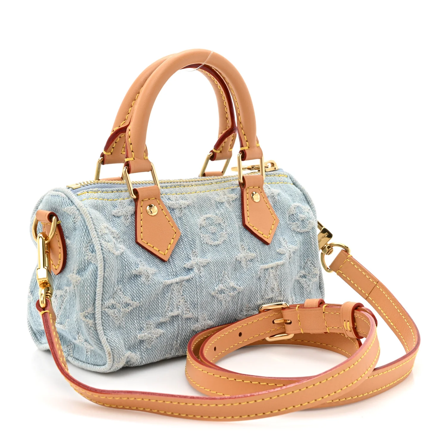 Monogram Denim Nano Speedy Sky Blue - Top Club