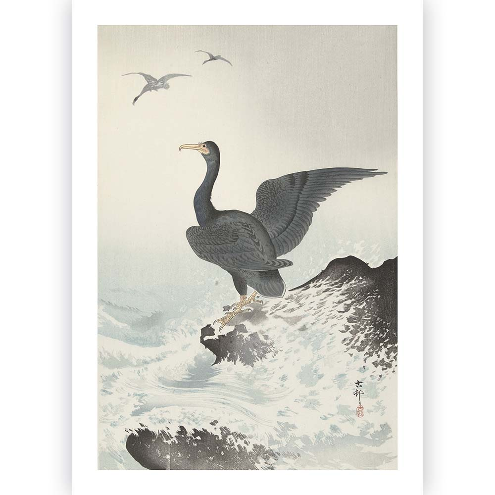 Poster Ohara Koson - Great Cormorant 70x100 cm