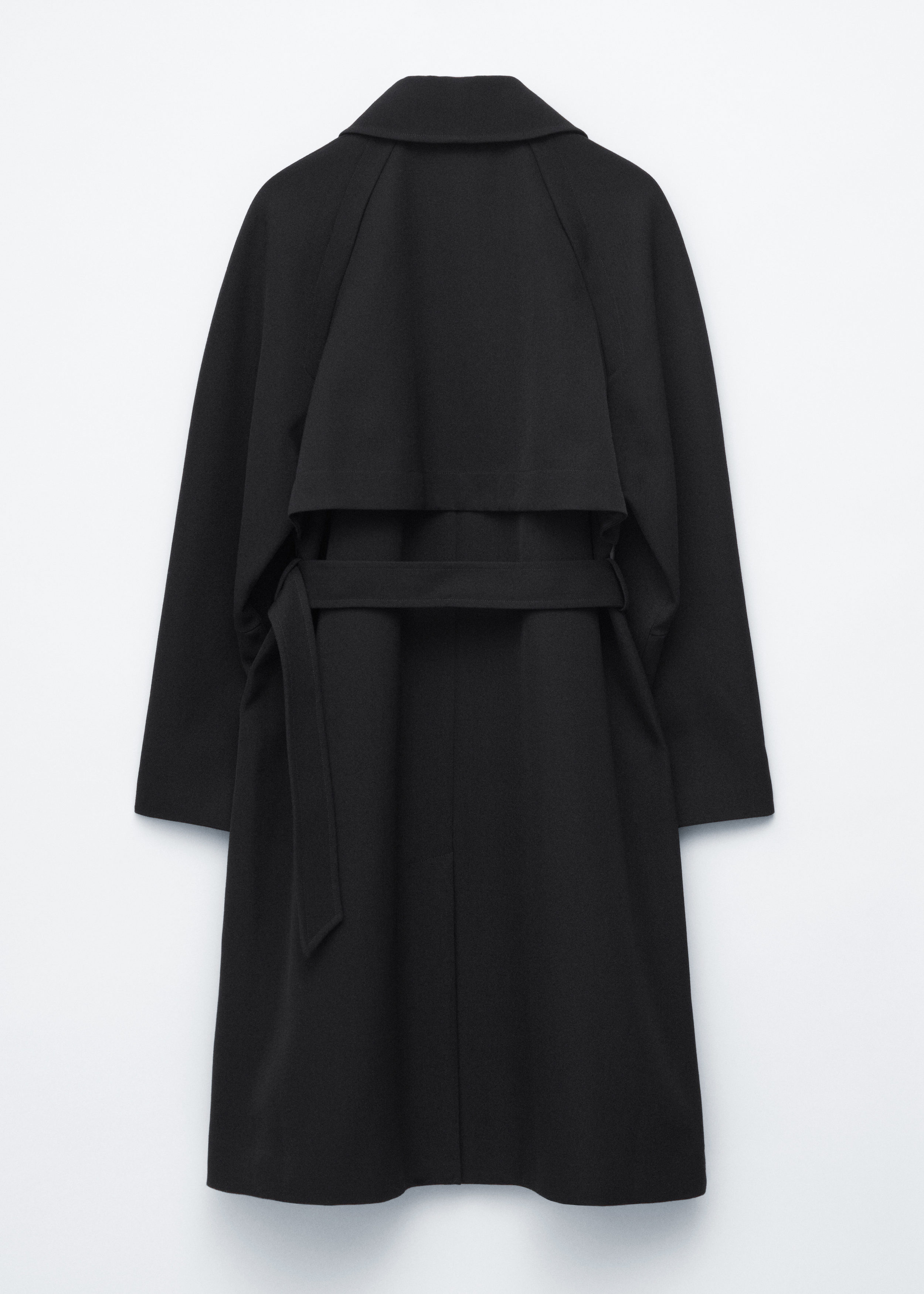 & Other Stories TIE-BELT WOOL TRENCH COAT