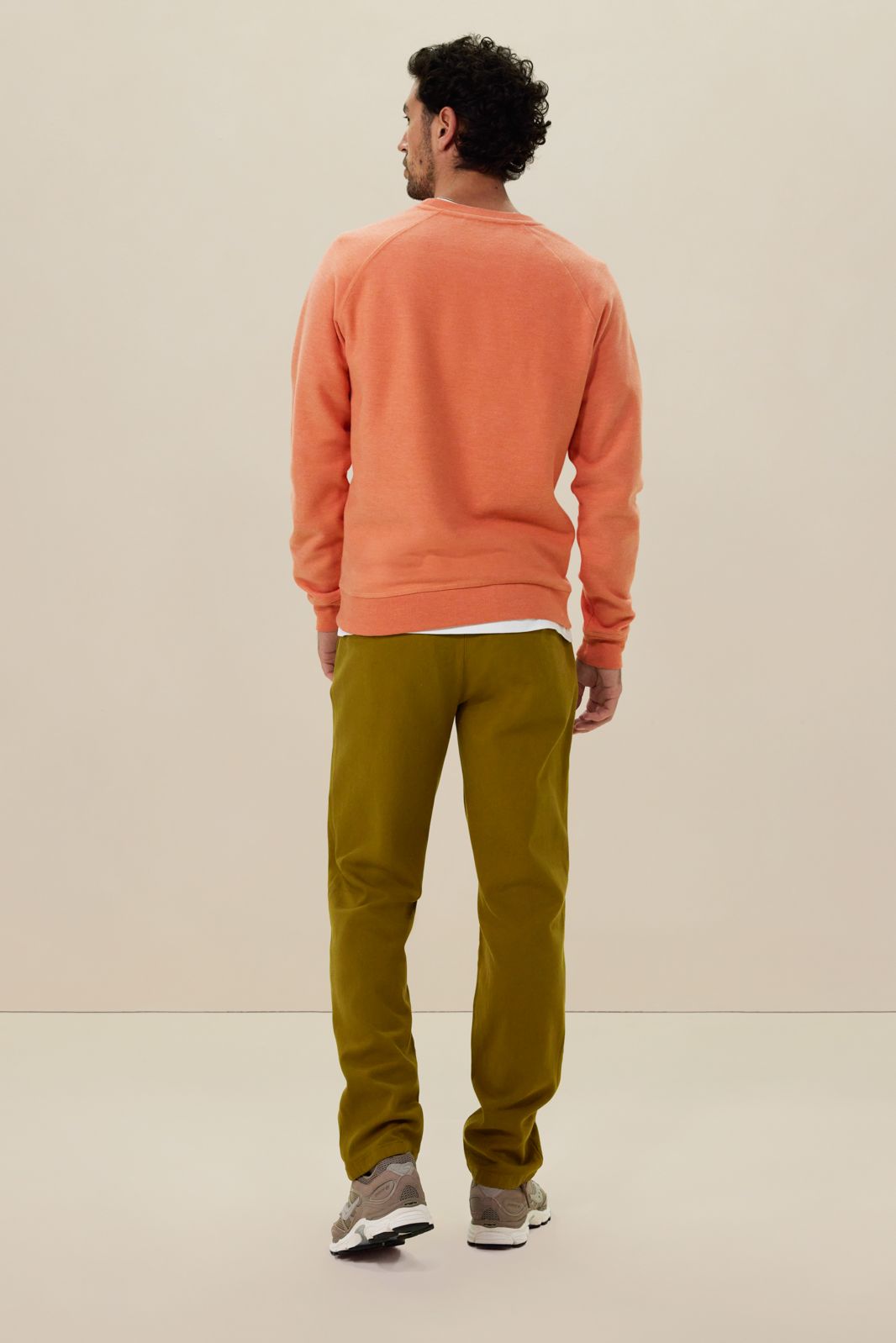 Oranje raglan sweater