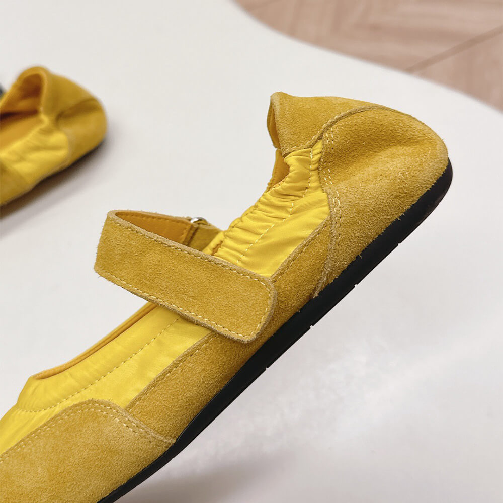 PRADA Re-Nylon and suede ballet flats - Top Club