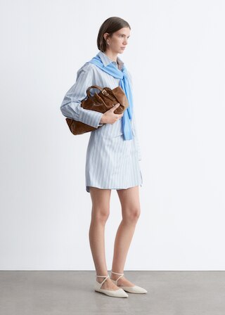 & Other Stories WRAP SHIRT MINI DRESS