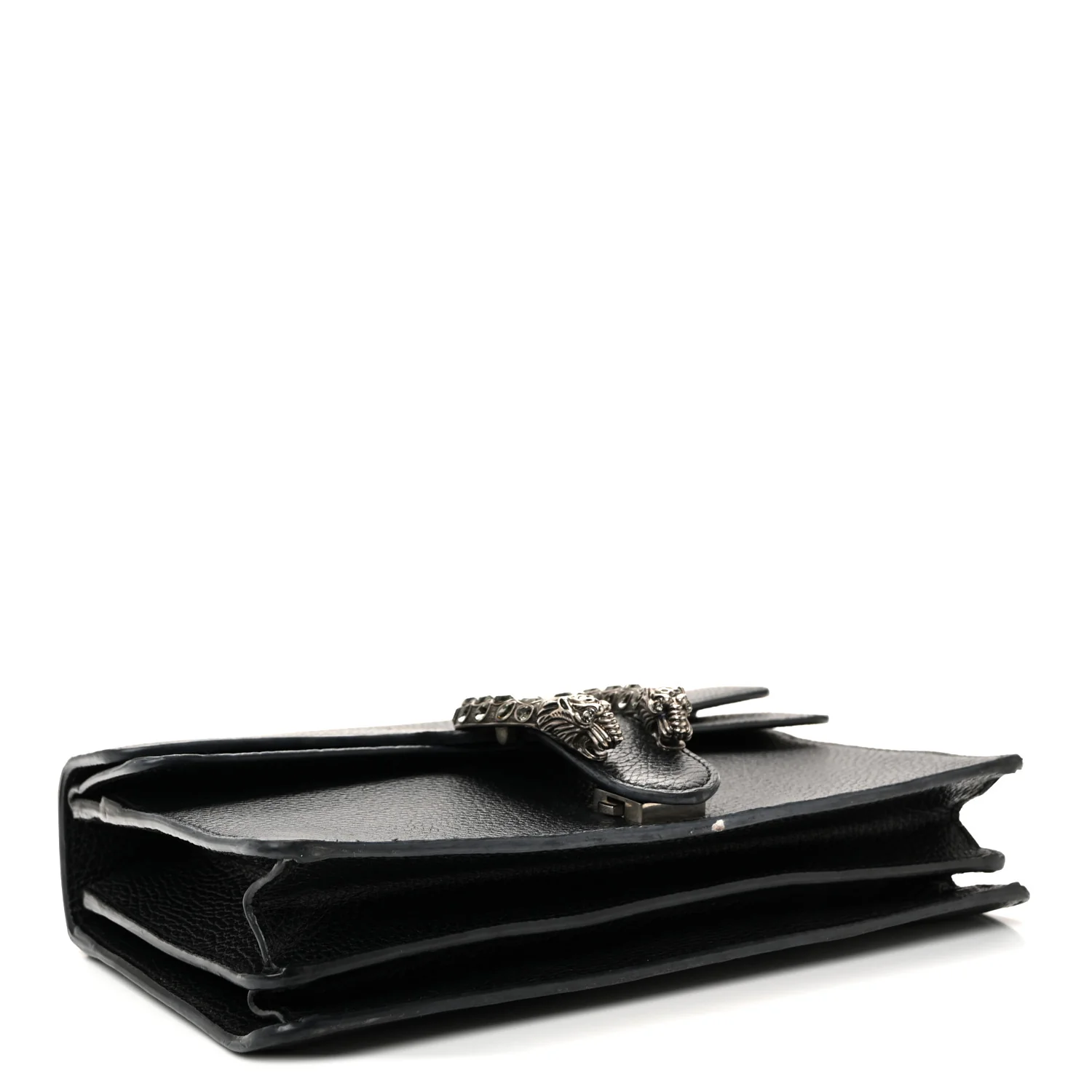 Pebbled Calfskin Small Dionysus Shoulder Bag Black - Top Club