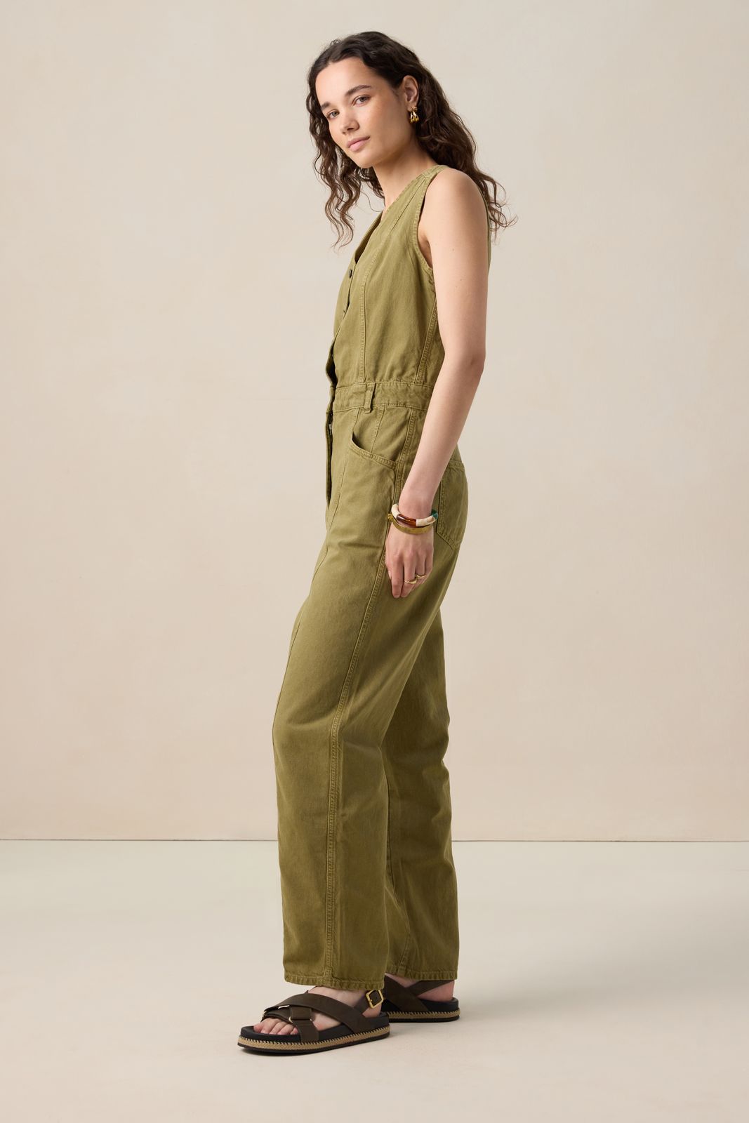Groene jumpsuit