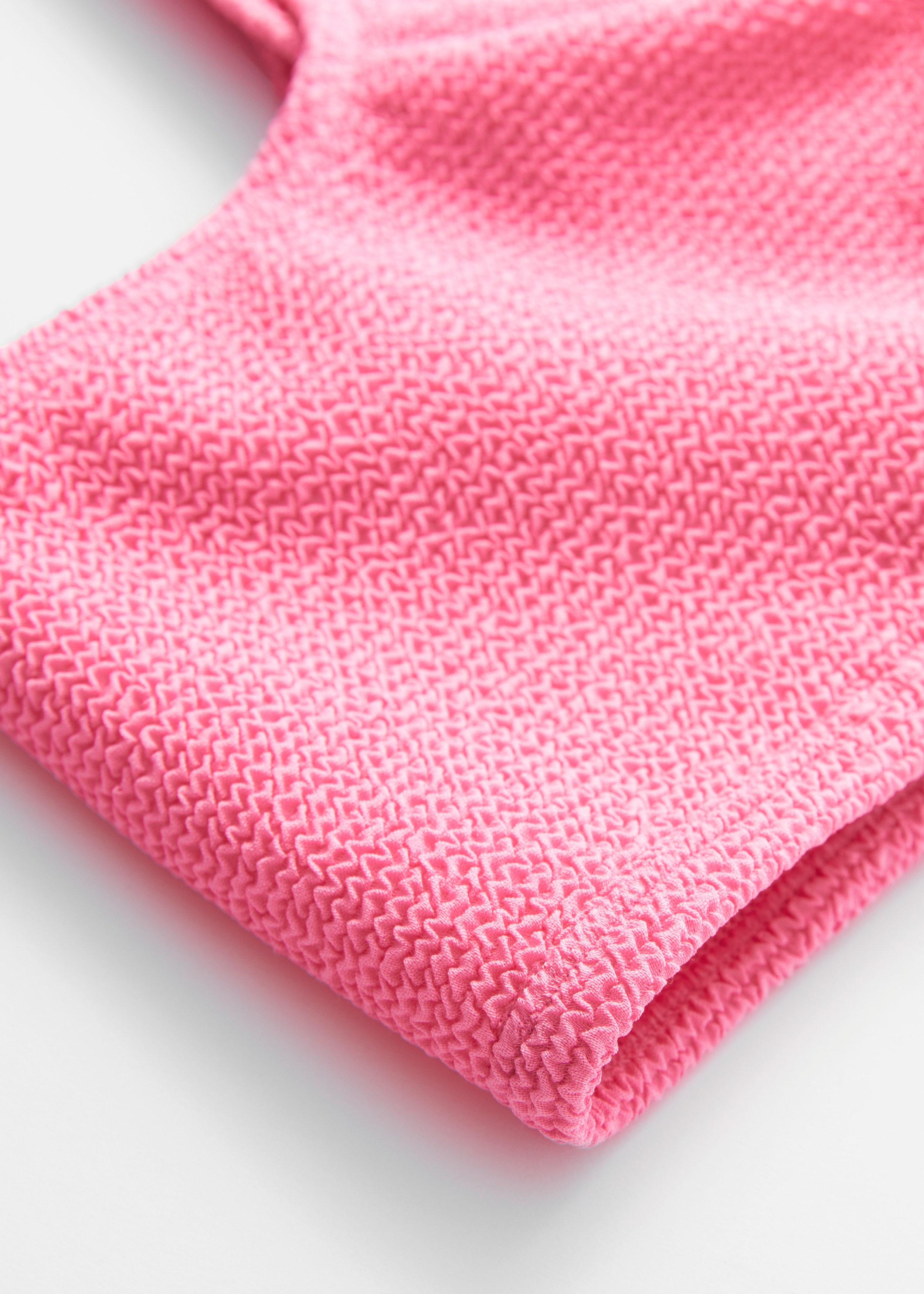 & Other Stories TEXTURED SQUARE-NECK BIKINI TOP