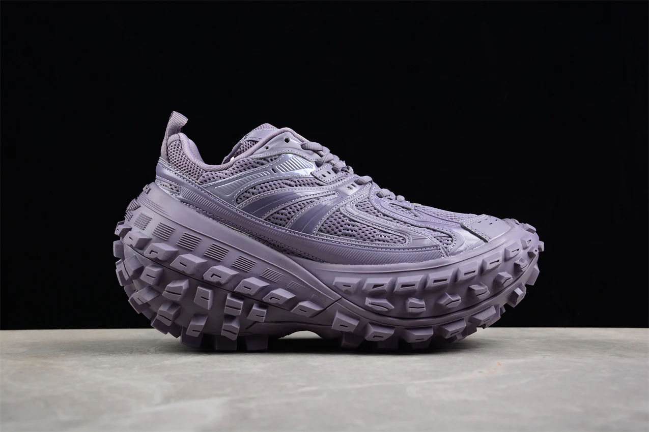 Balenciaga Defender Rubber Platform Sneakers in Purple - Sneaker Replica Workshop