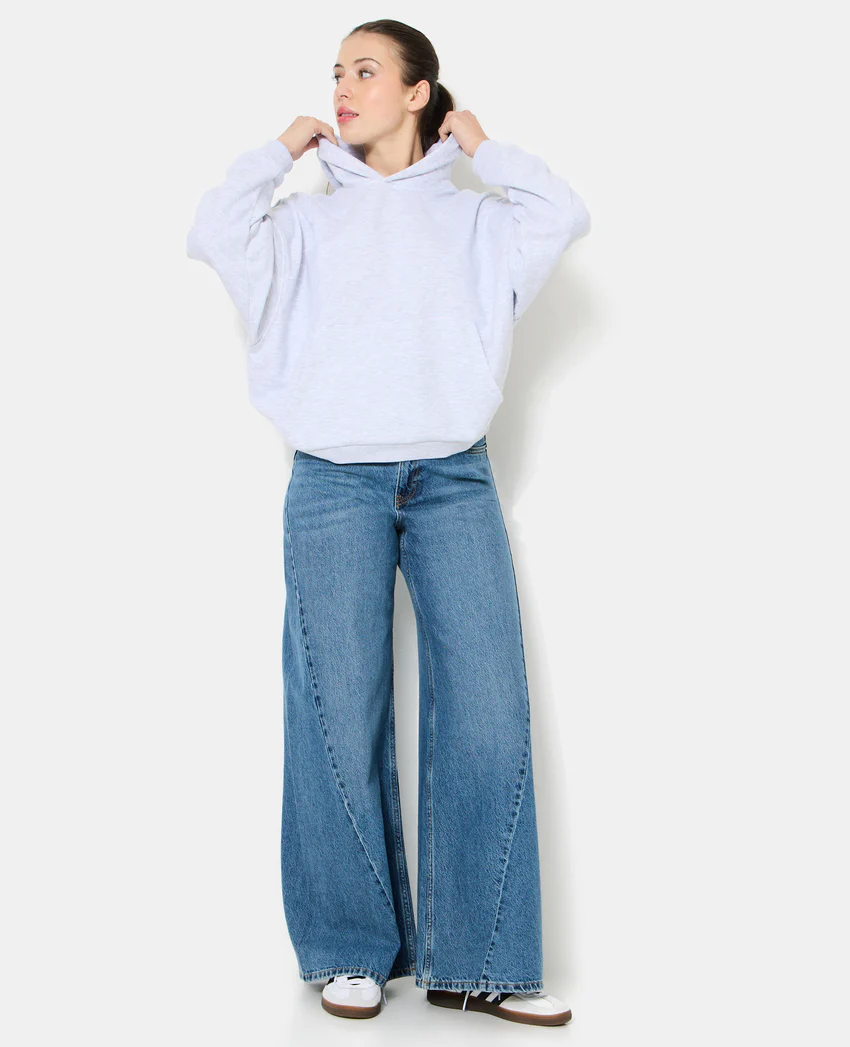 Pimkie Sweat capuche oversize avec étoiles contrastées