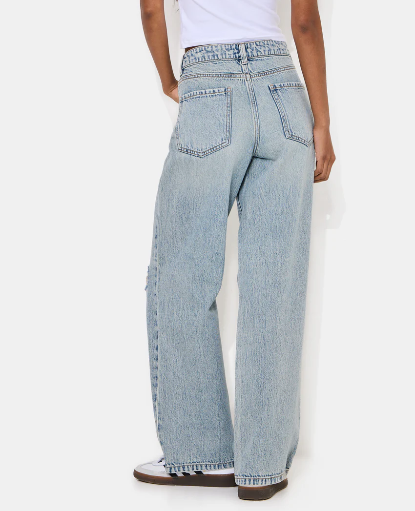 Pimkie Jean wide taille basse avec trous genoux