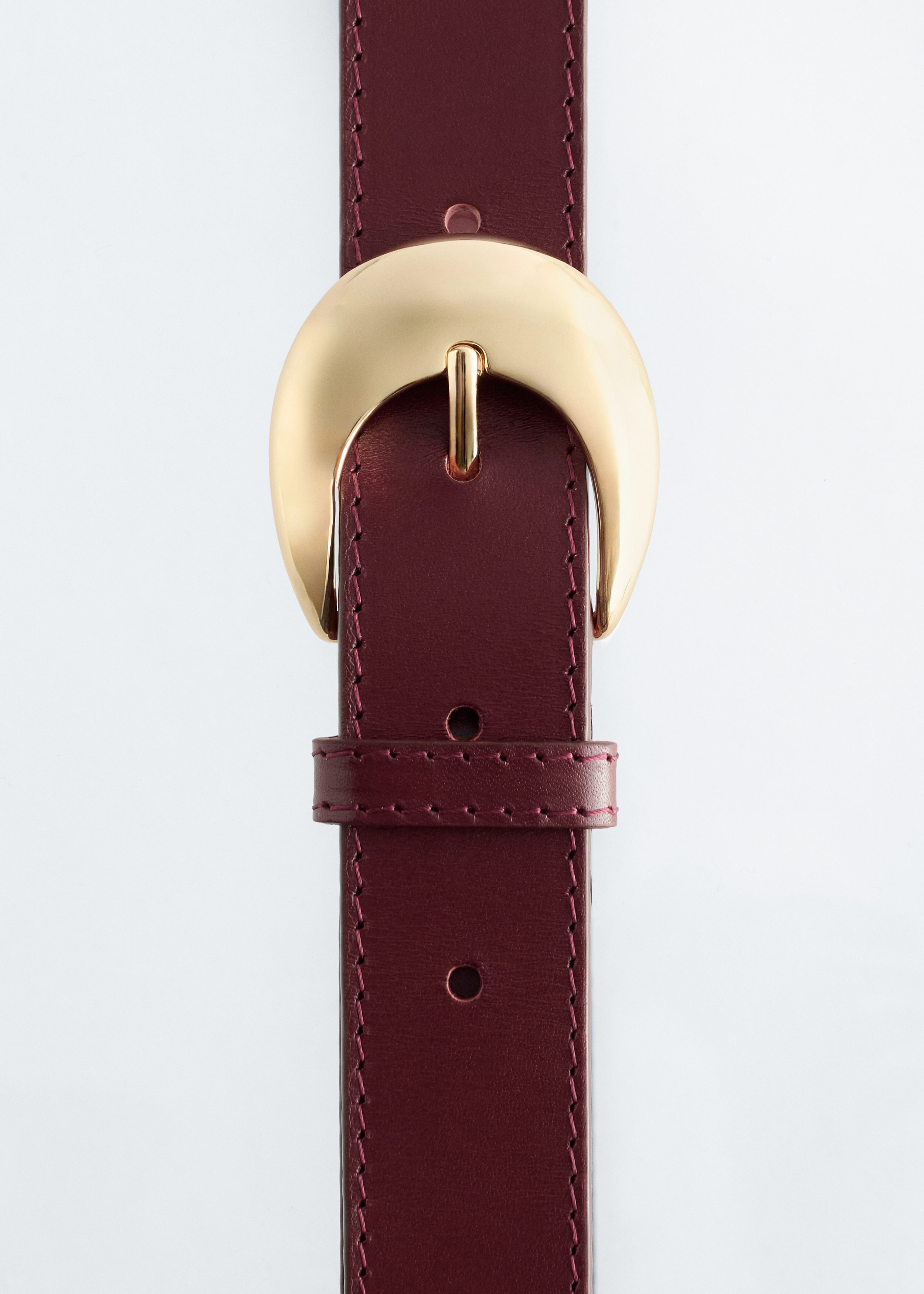 & Other Stories CRESCENT-BUCKLE LEATHER BELT