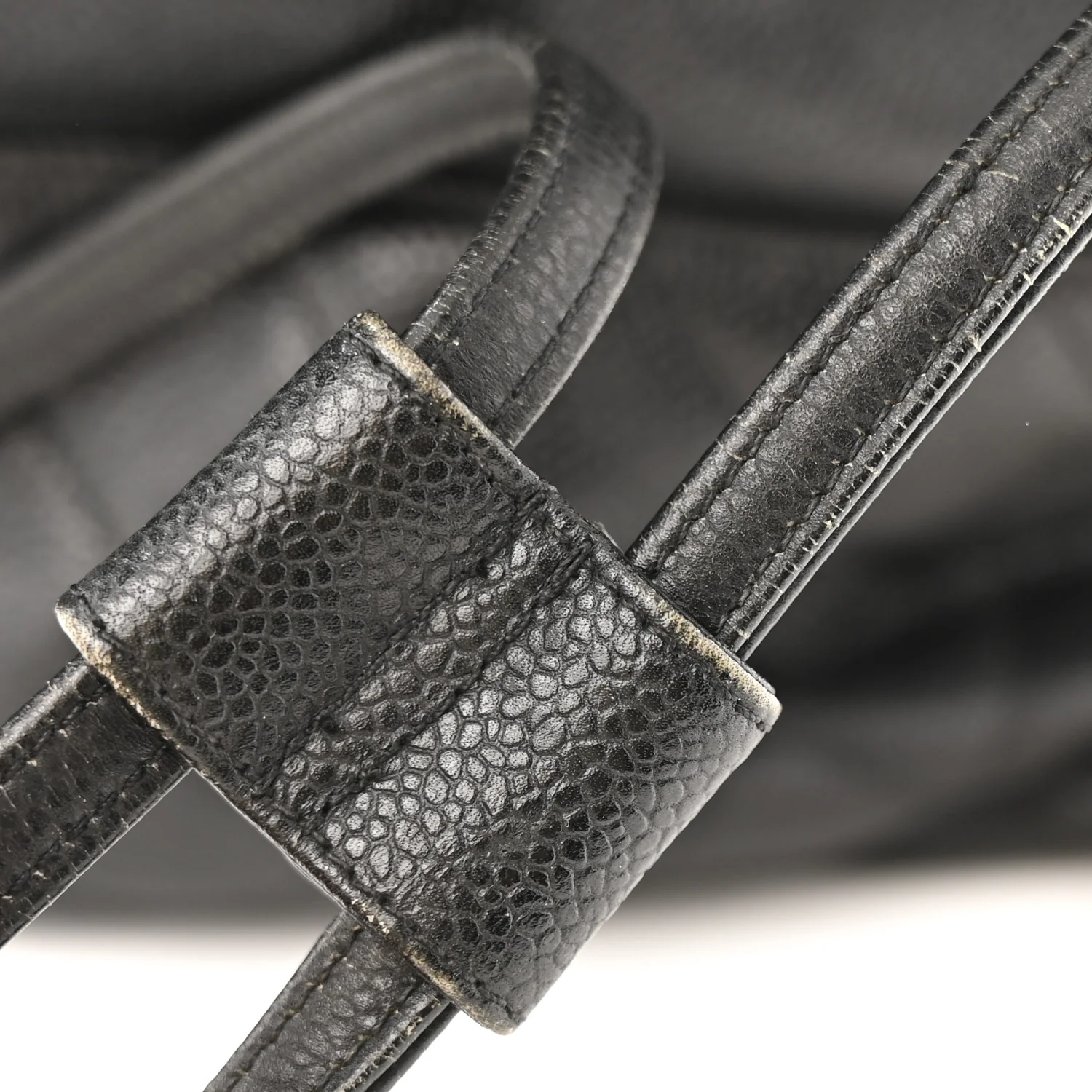 Caviar Quilted Drawstring Backpack Black - Top Club