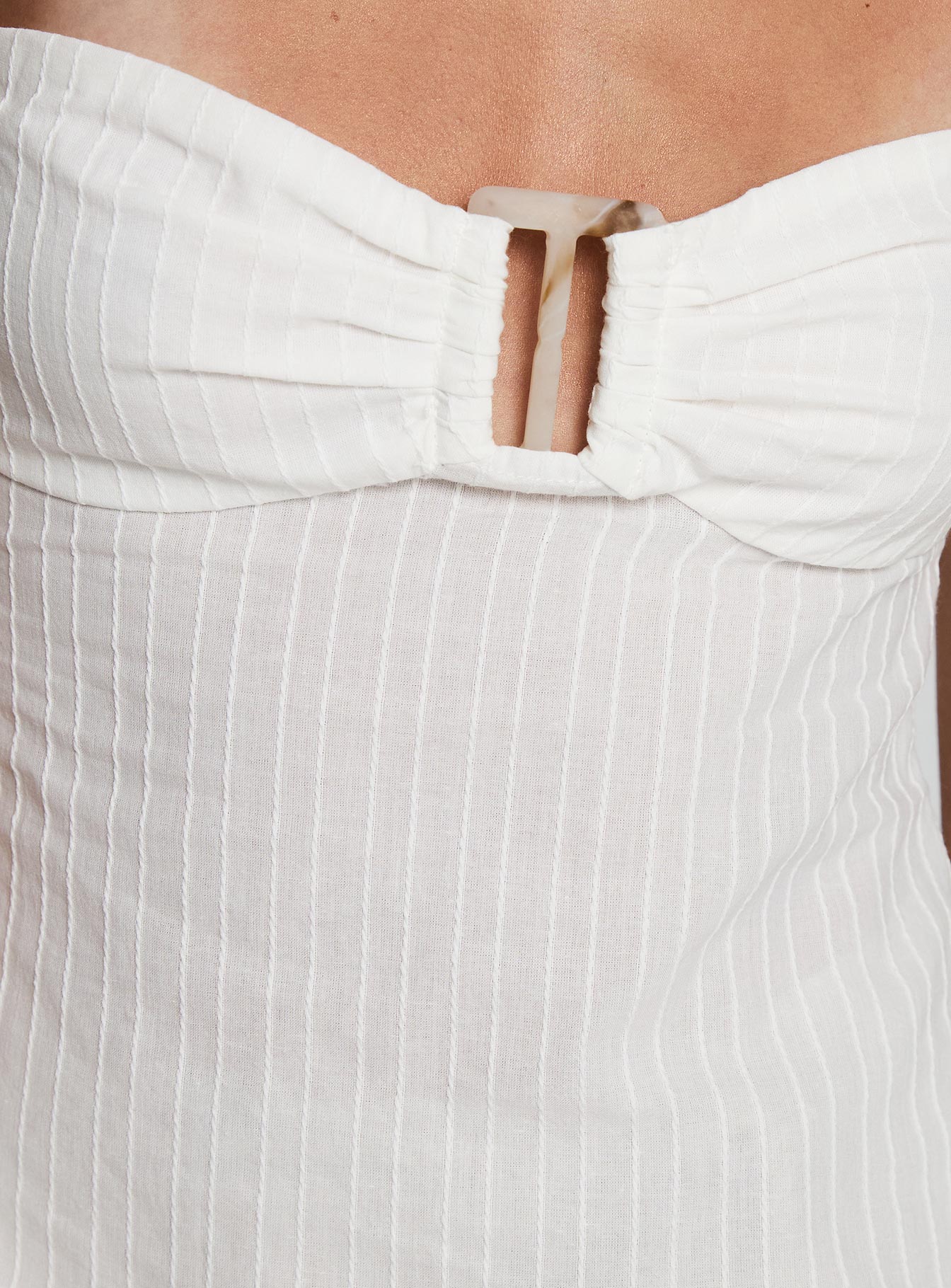 Isabetta Halter Top White Petite