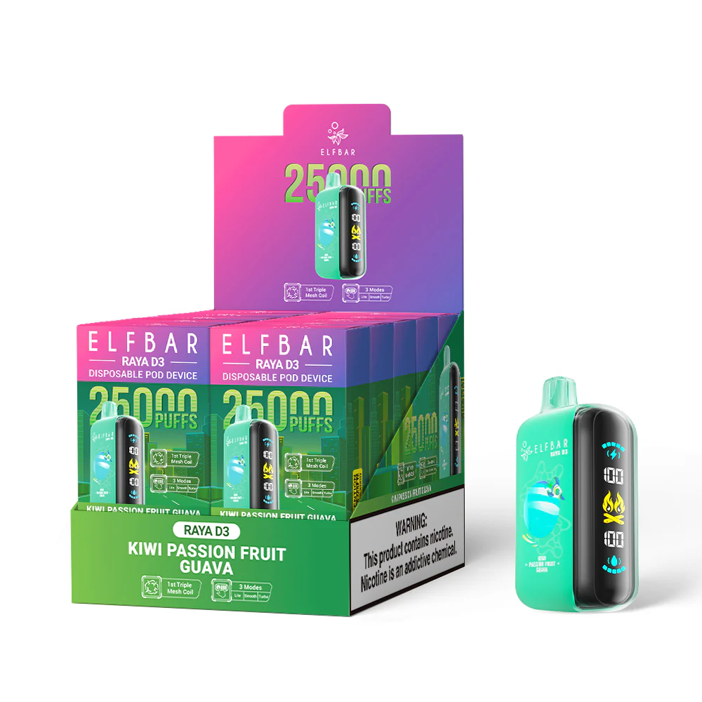 ELFBAR RAYA D3 Disposable Vape (All Flavours)