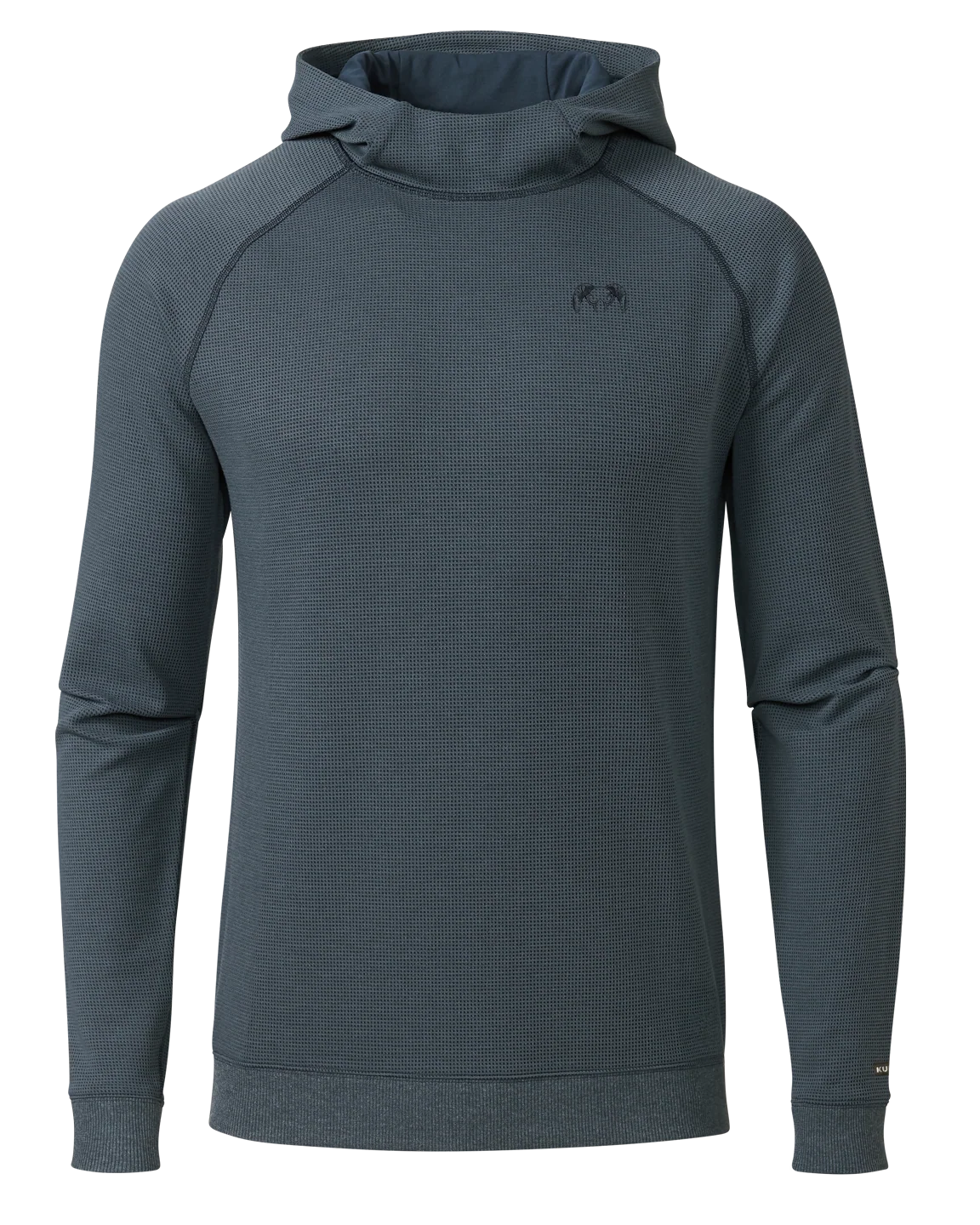 Canyon Waffle Hoodie | Steel Blue Heather