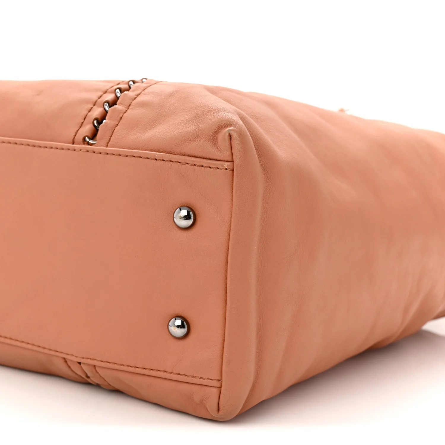Smooth Calfskin Luxe Ligne Tote Dark Beige - Top Club