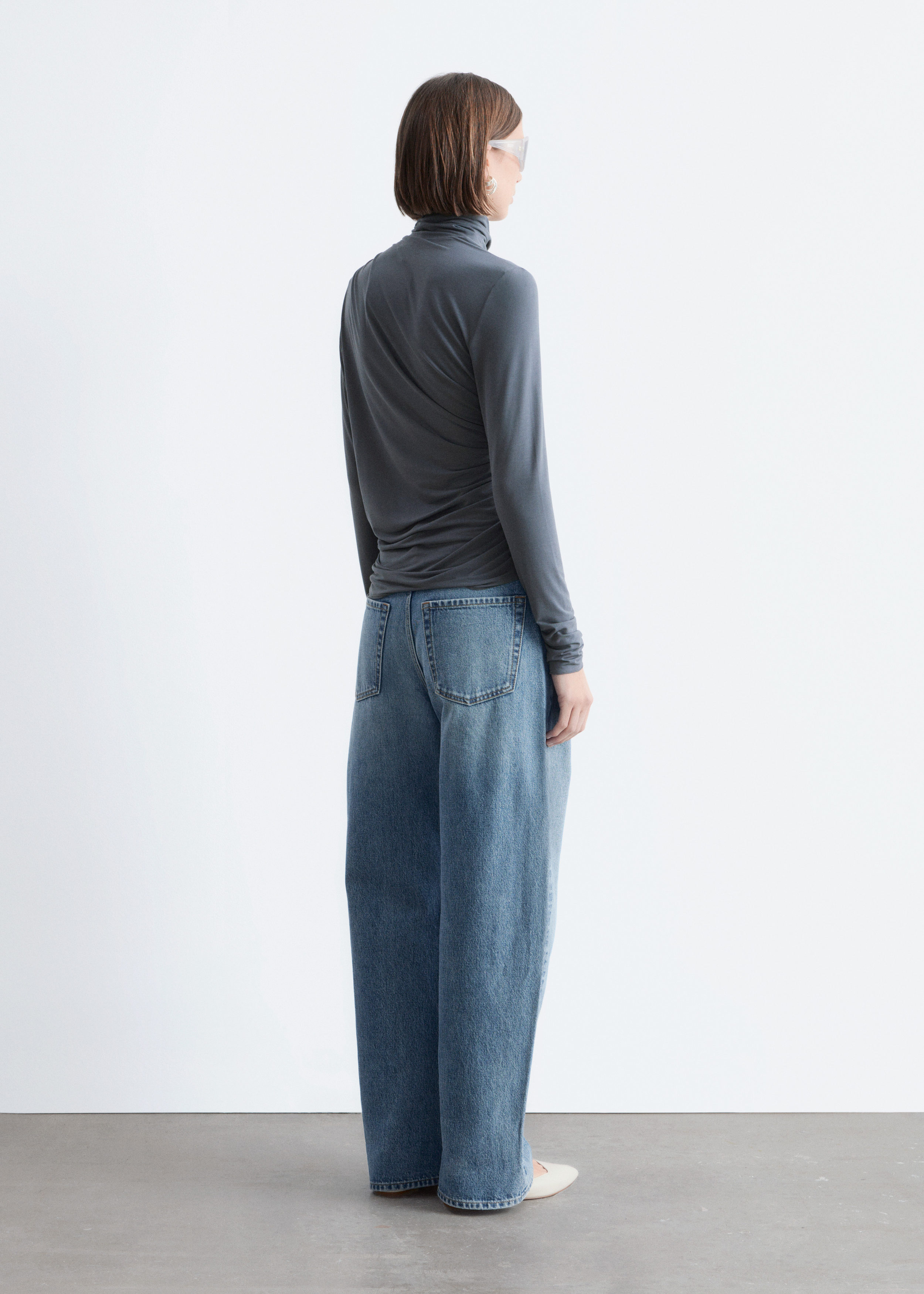 & Other Stories DRAPED TURTLENECK TOP