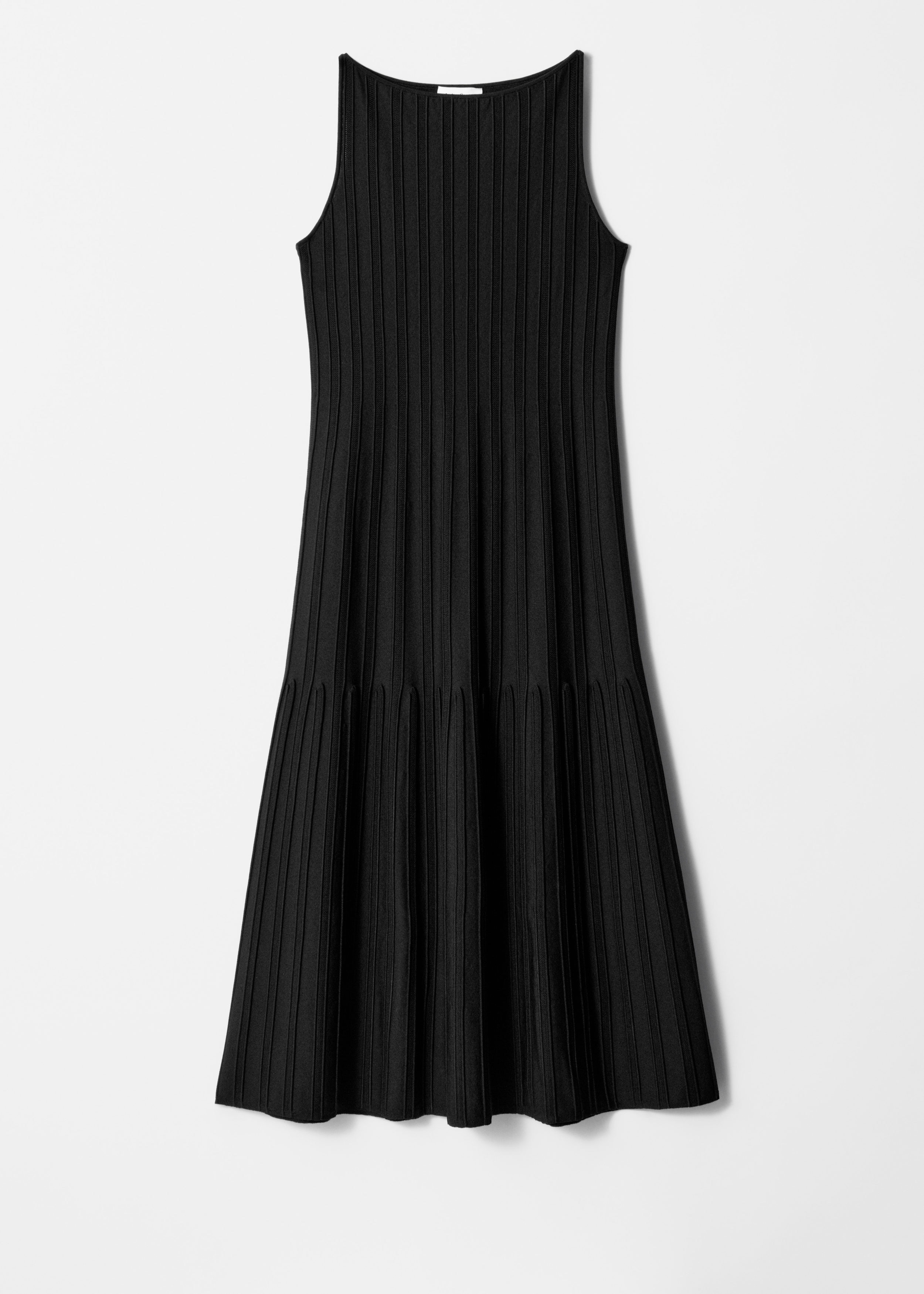 & Other Stories RIB-KNIT MIDI DRESS