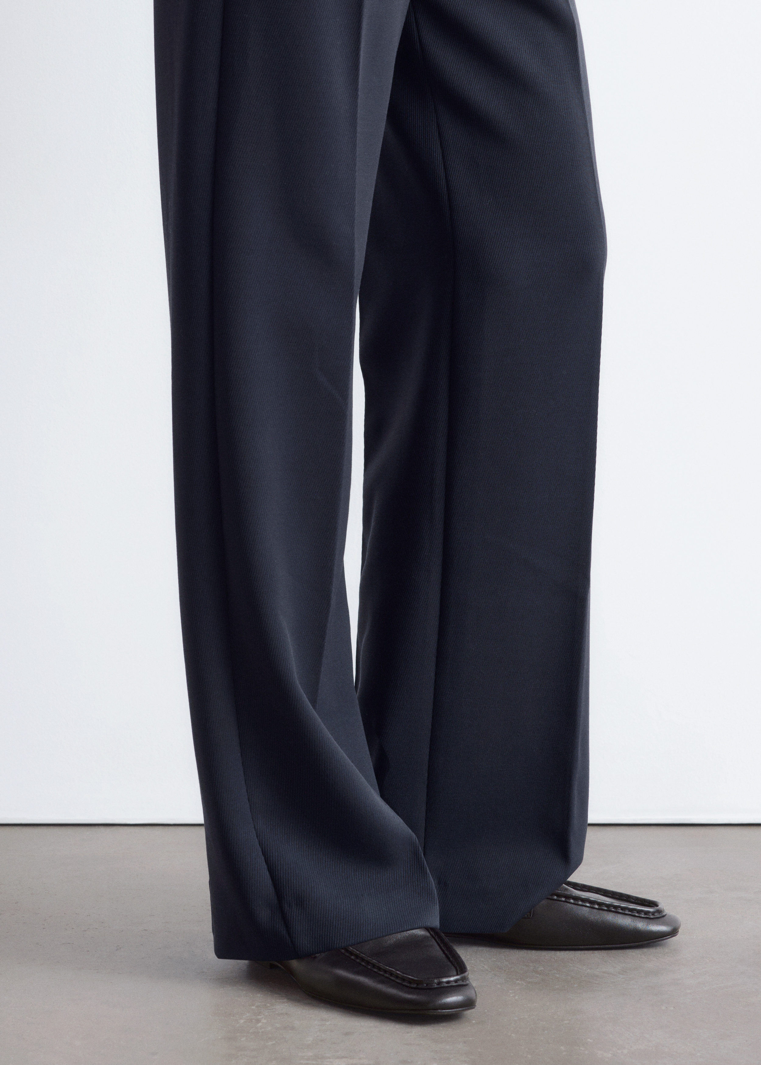 & Other Stories SQUARE-TOE LEATHER LOAFERS