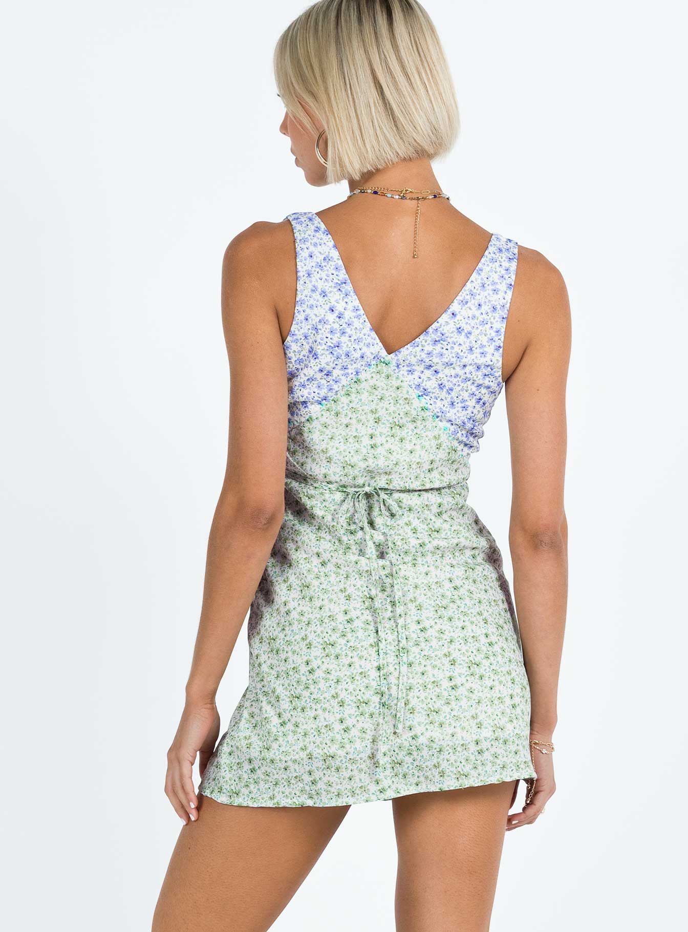 Nellie Mini Dress Two Tone Multi