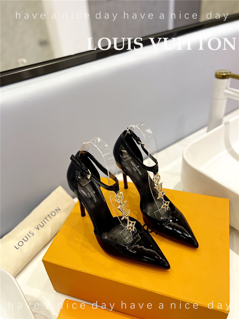 louis vuitton LV fashion bazaar metal chain high heels - Sneaker Replica Workshop