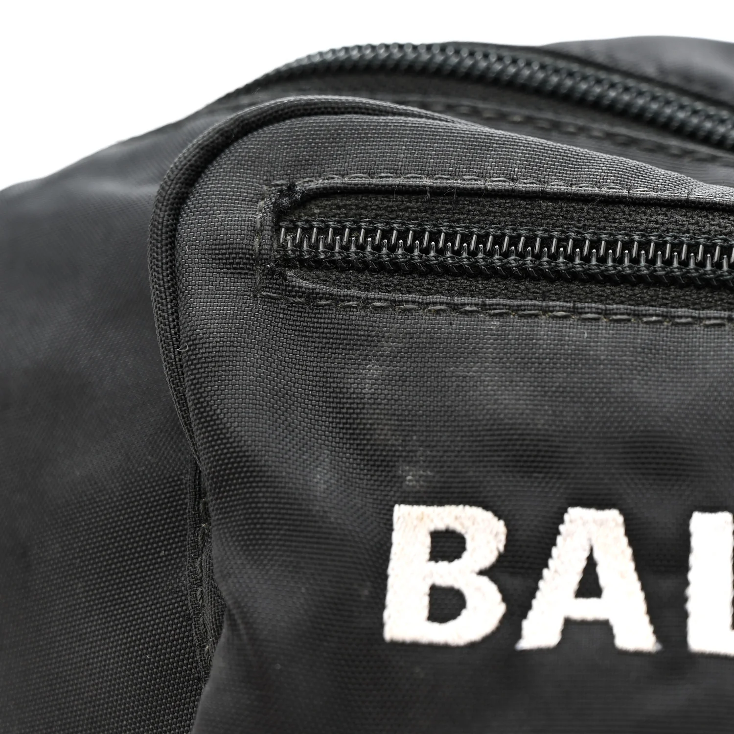 Recycled Sport Nylon Logo Embroidered Wheel Beltpack Black - Top Club