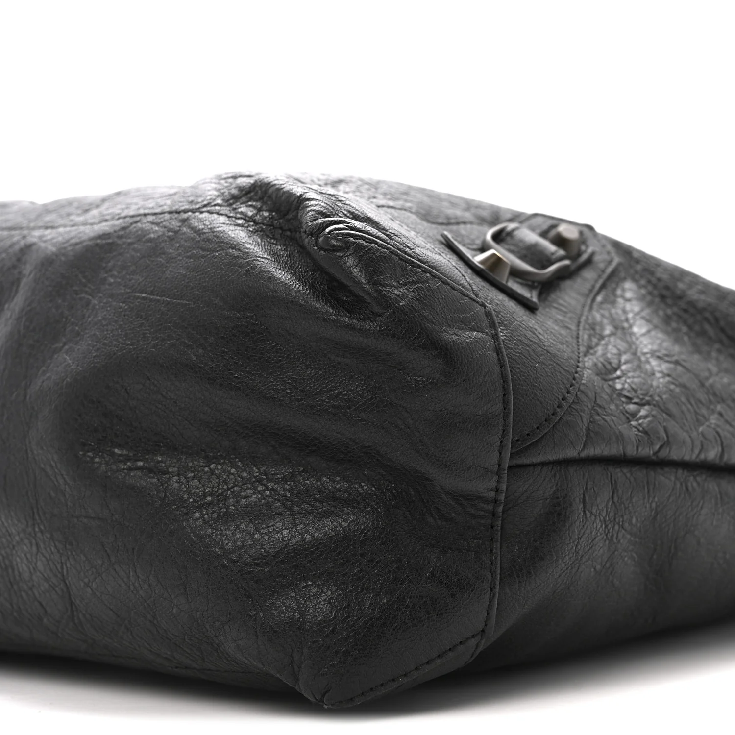 Agneau Classic Hardware Day Hobo Black - Top Club
