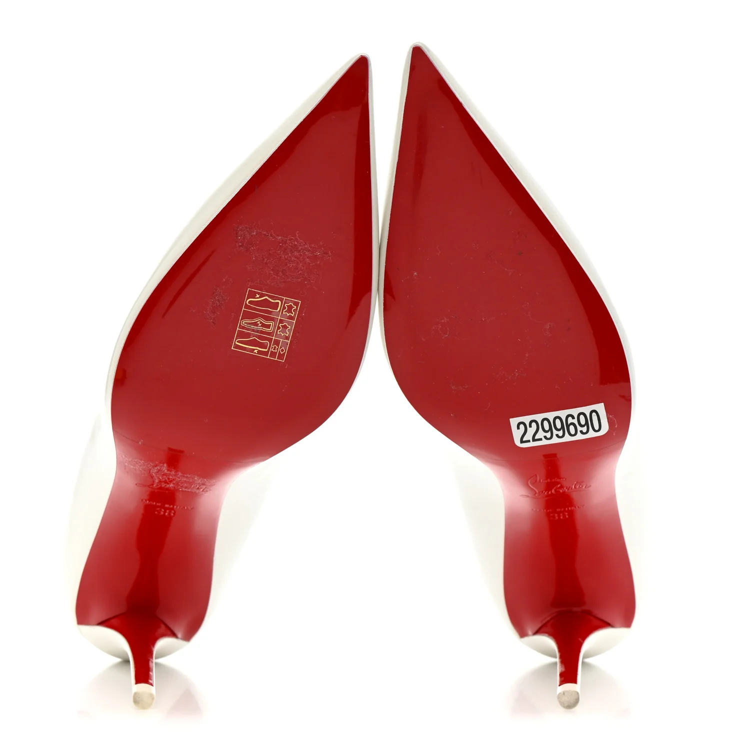 Pearlescent Nappa Miss Z 80 Pumps 38 Bianco - Top Club