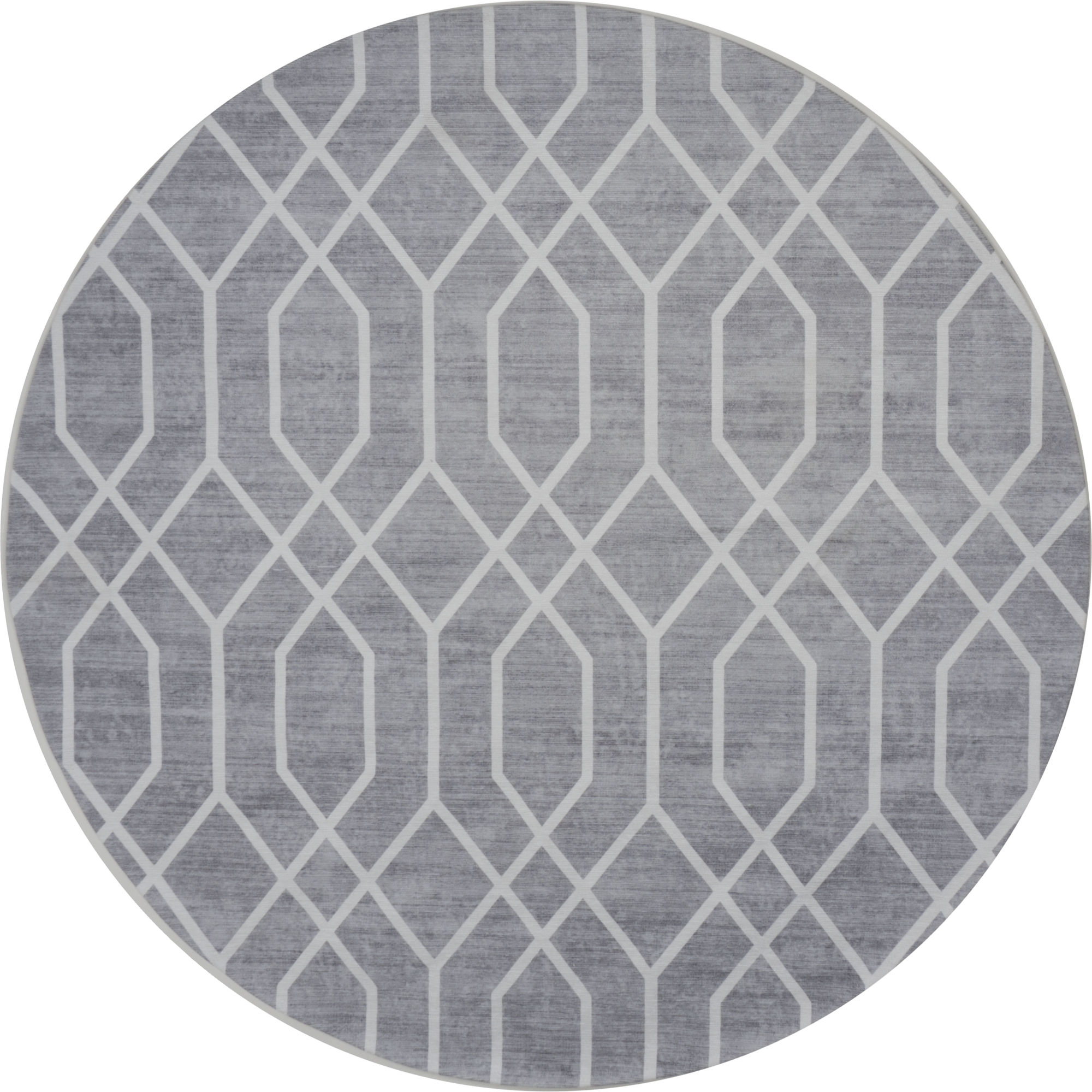 Vloerkleed Pattern Grijs Rond ø160 cm