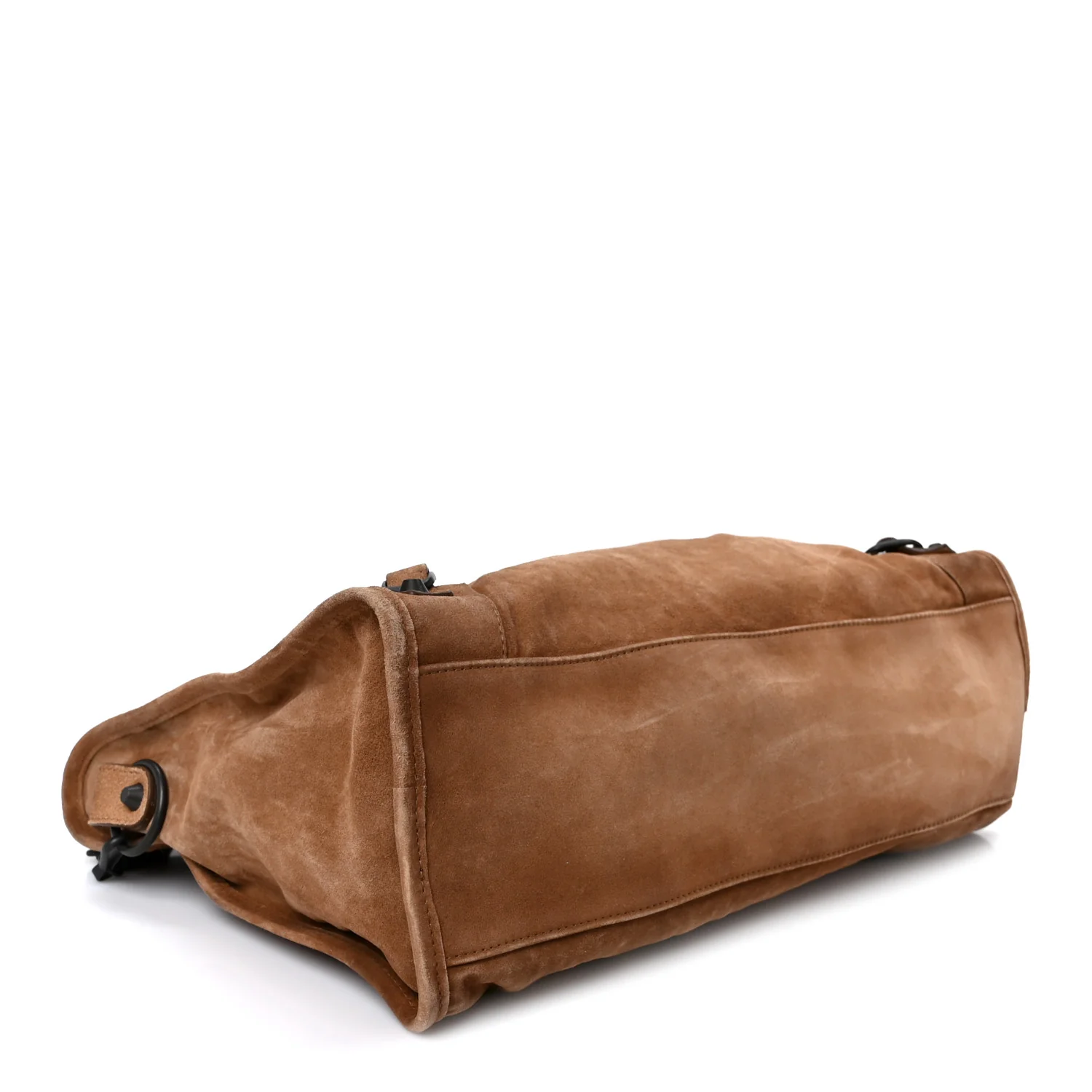Waxed Suede Calfskin Classic Hardware Medium Le City Camel - Top Club