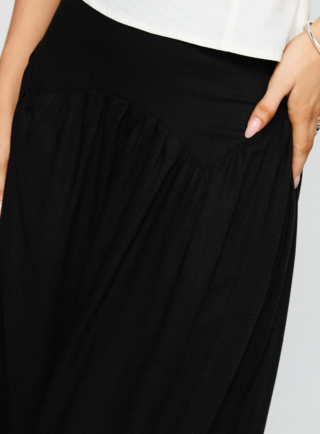 Human Nurture Maxi Skirt Black
