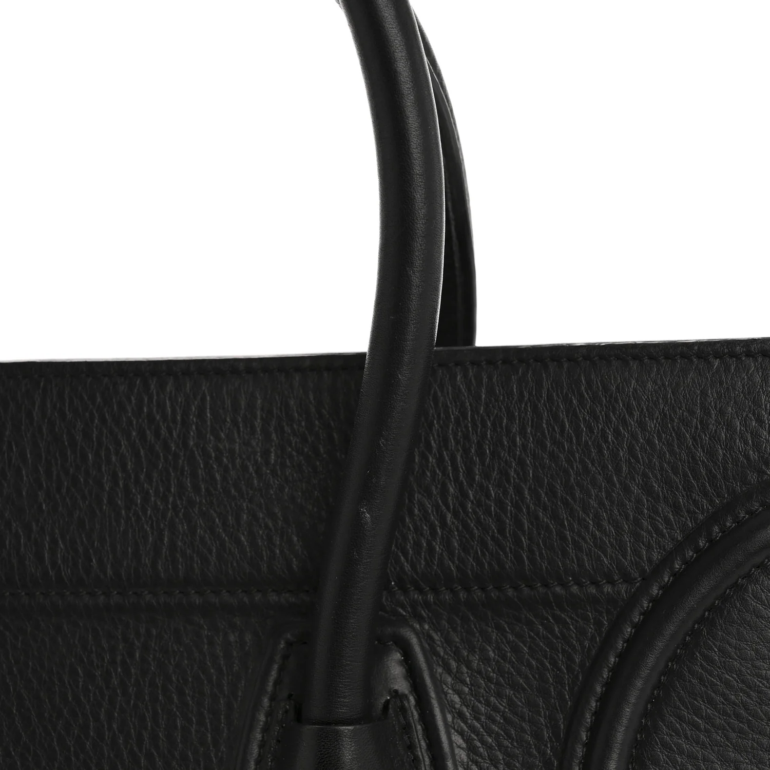 Grained Calfskin Medium Phantom Luggage Black - Top Club