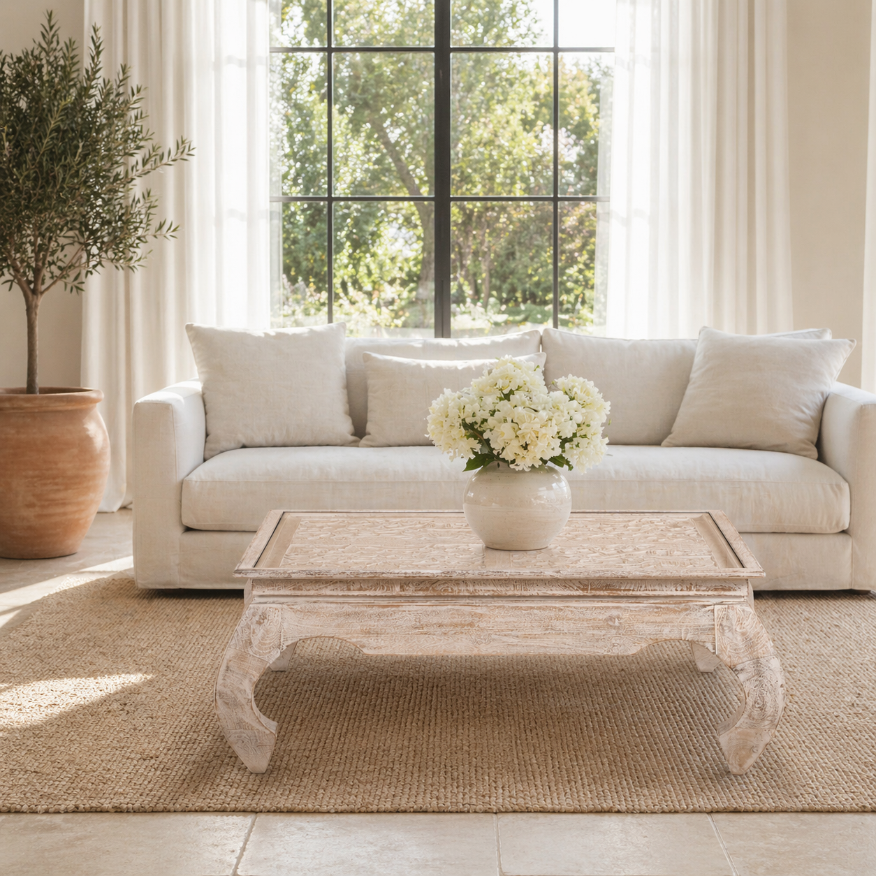 Ajamila - Mangohouten salontafel 90cm
