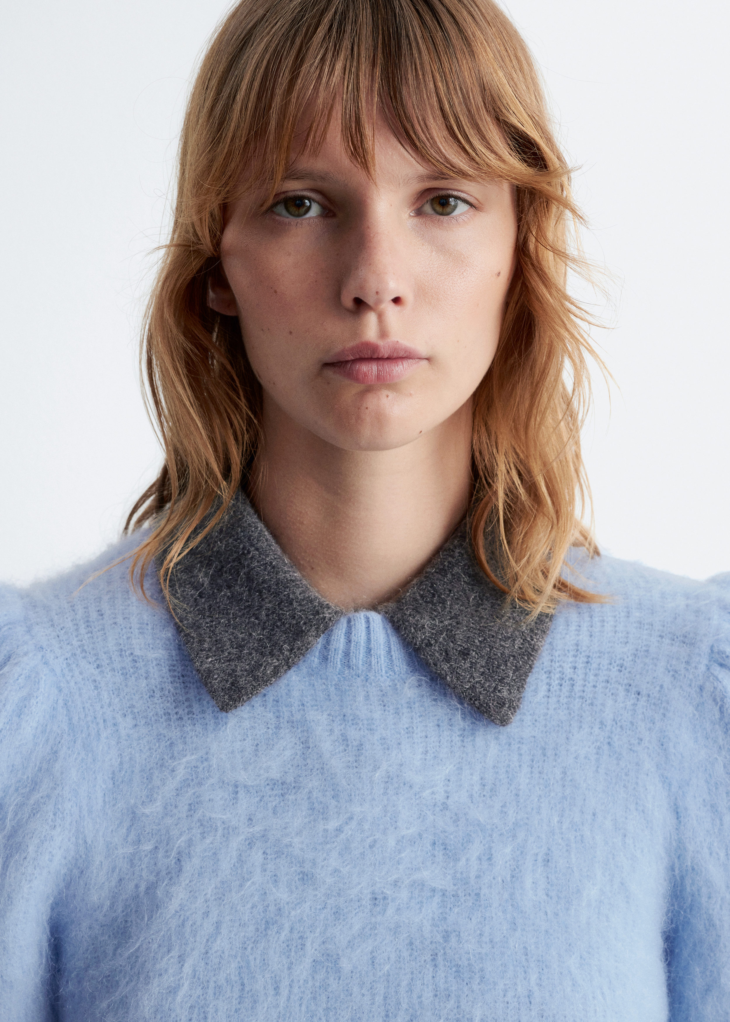 & Other Stories MOHAIR-BLEND PUFF-SLEEVE JUMPER