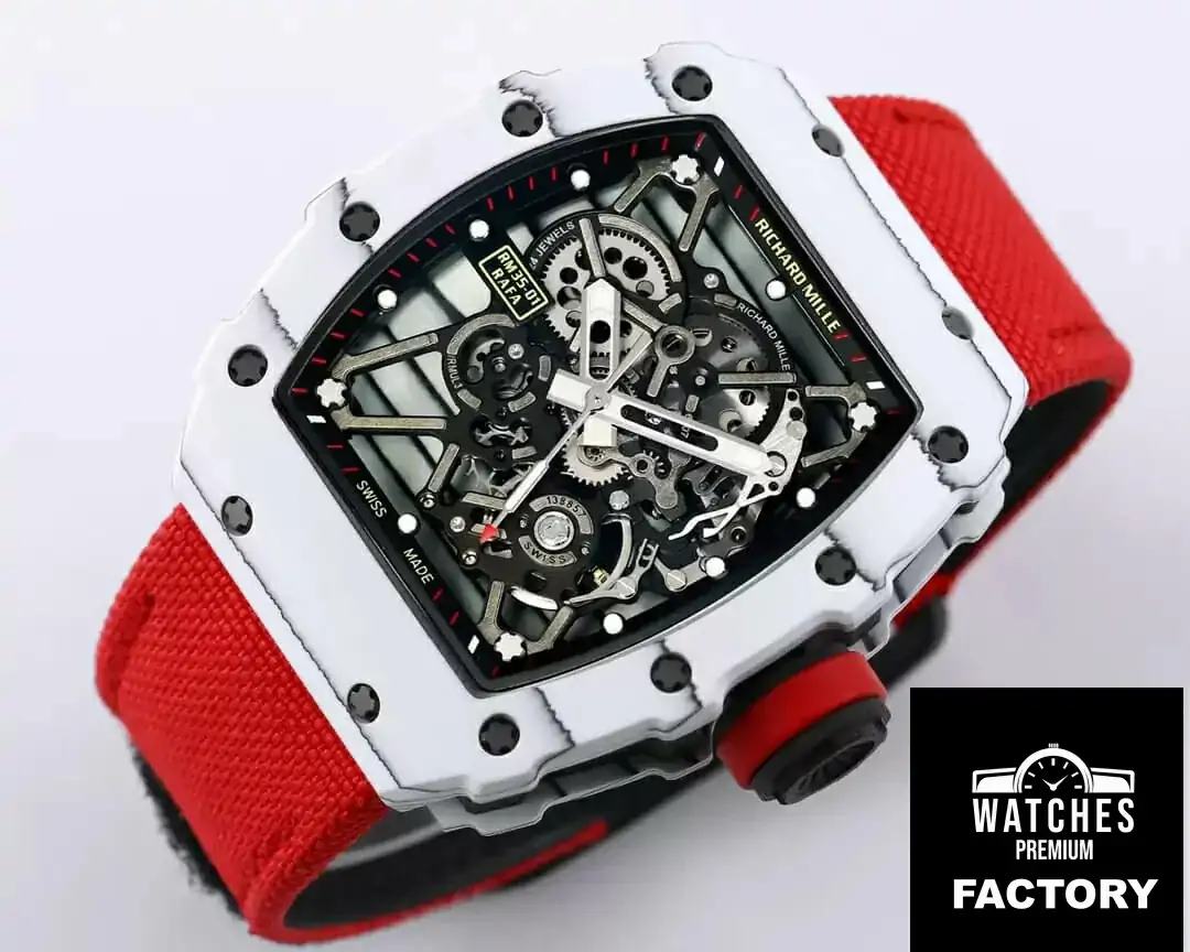 Richard Mille RM35-01 BBR Factory Red Fabric Strap