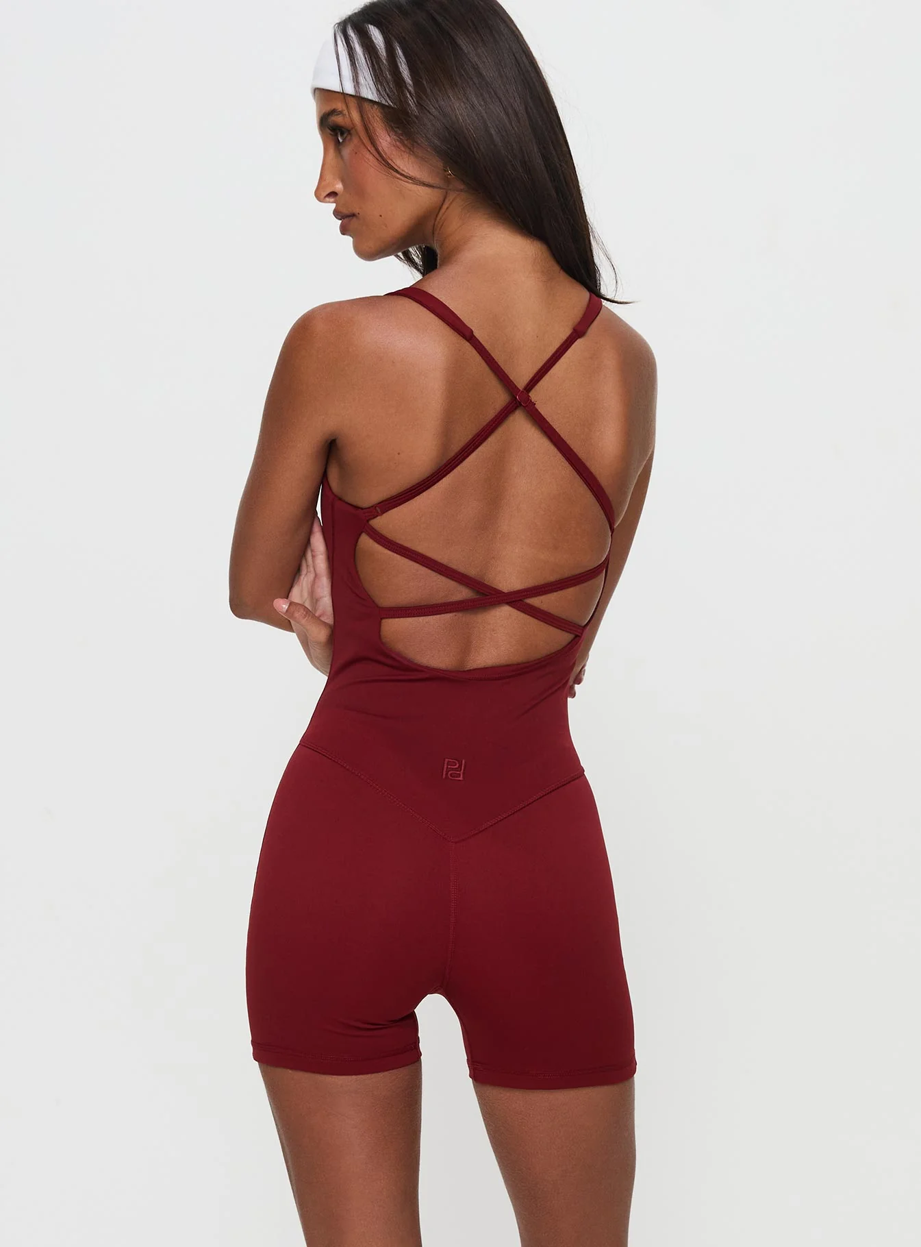 Run The Play Active Romper Red