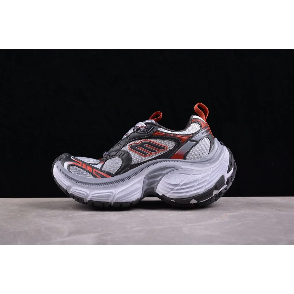 BALENCIAGA 10XL x CHARCOAL GREY RED - Sneaker Replica Workshop