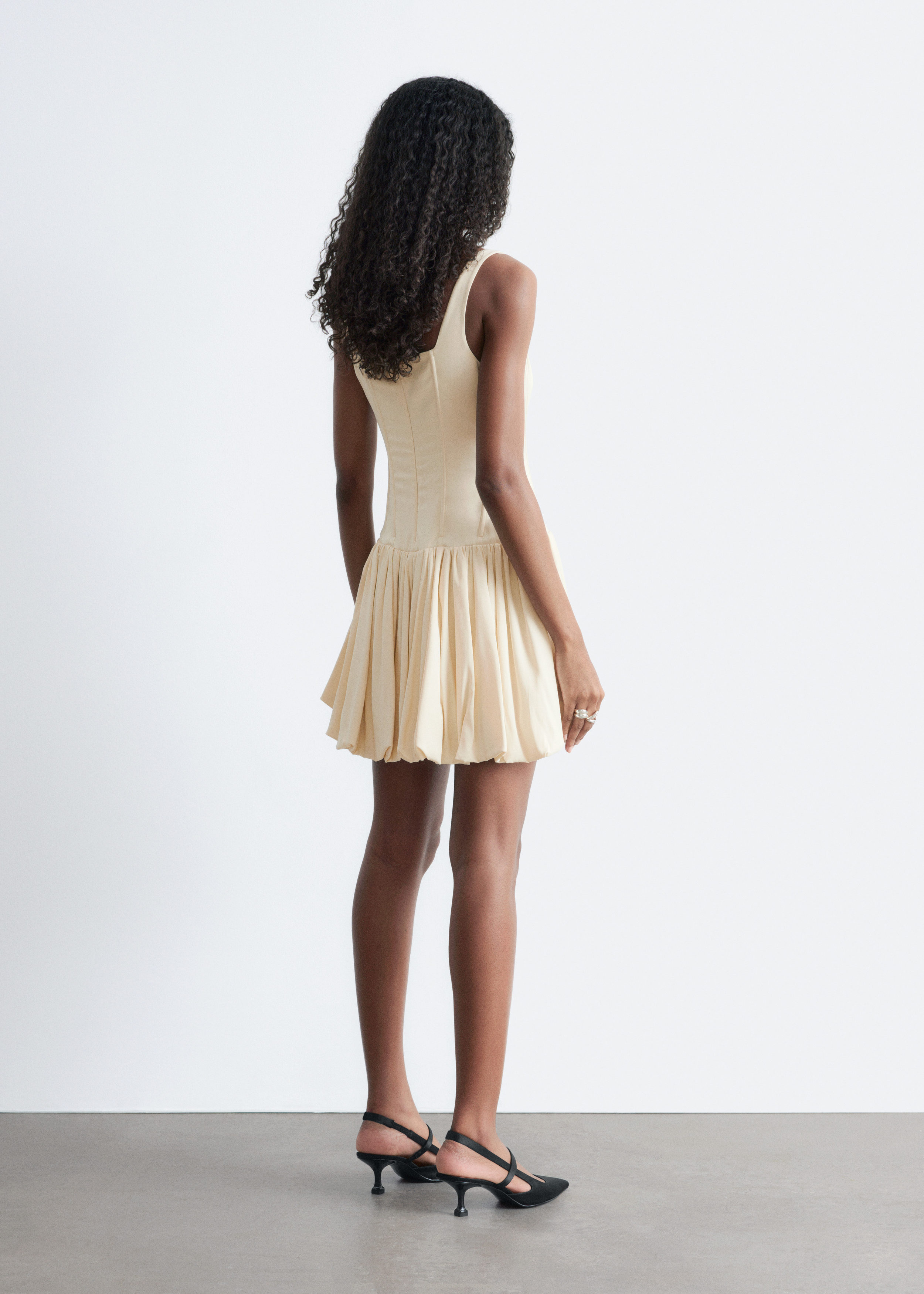 & Other Stories CORSET BUBBLE MINI DRESS