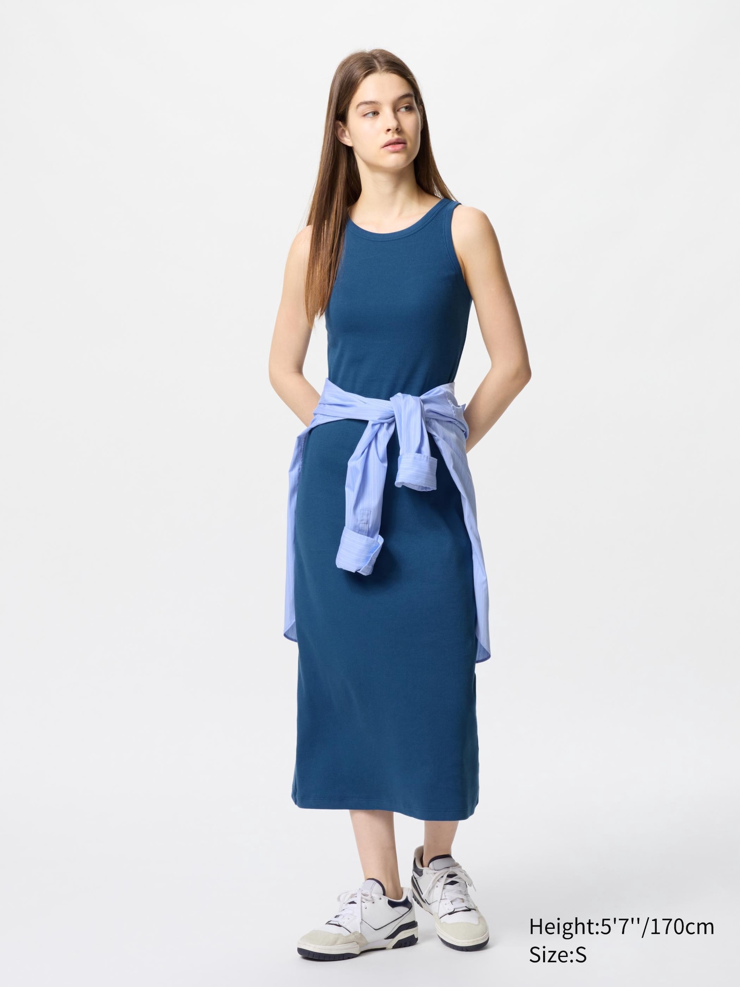 Ribbed Bra Sleeveless Dress