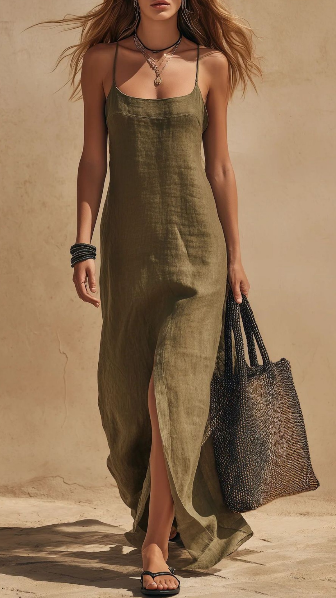 Women's Simple Sleeveless Spaghetti Strap Dress - Nordfashionstorm - Women's Clothing, Fashion for You - Nordfashionstorm.com