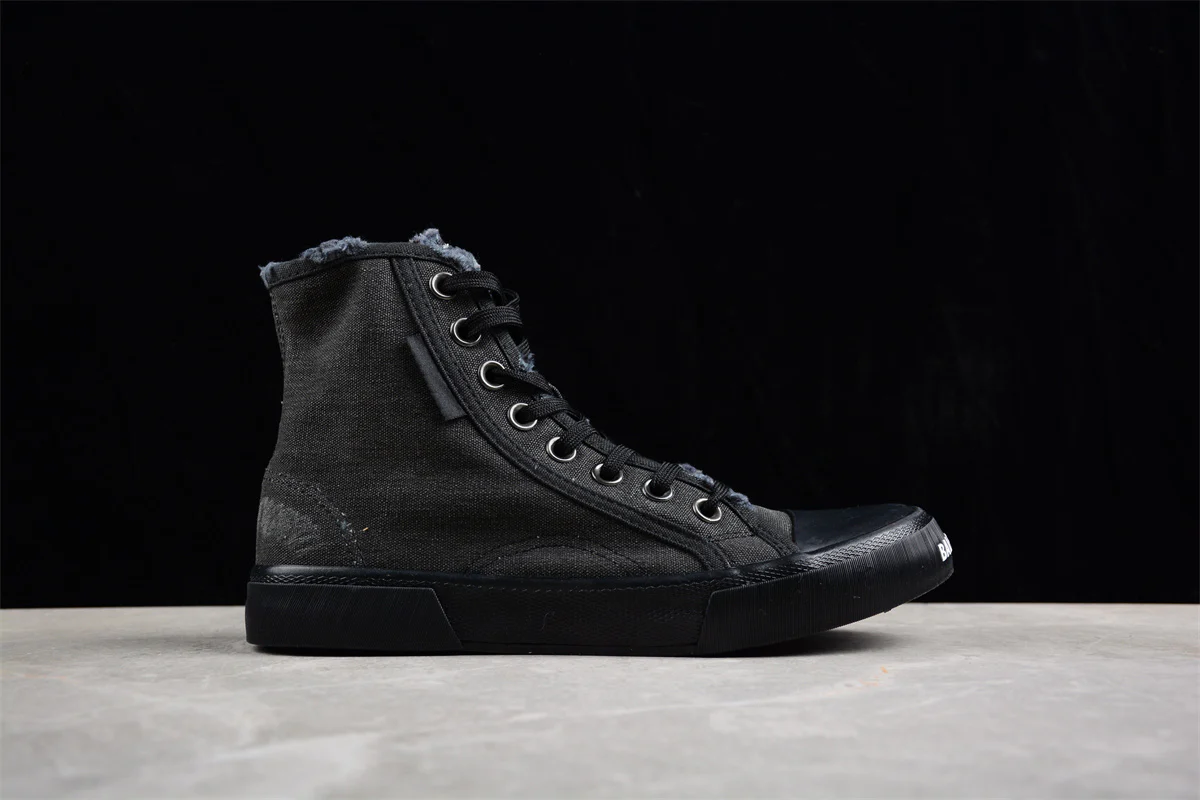Balenciaga Paris High 'Destroyed - Triple Black' - Sneaker Replica Workshop
