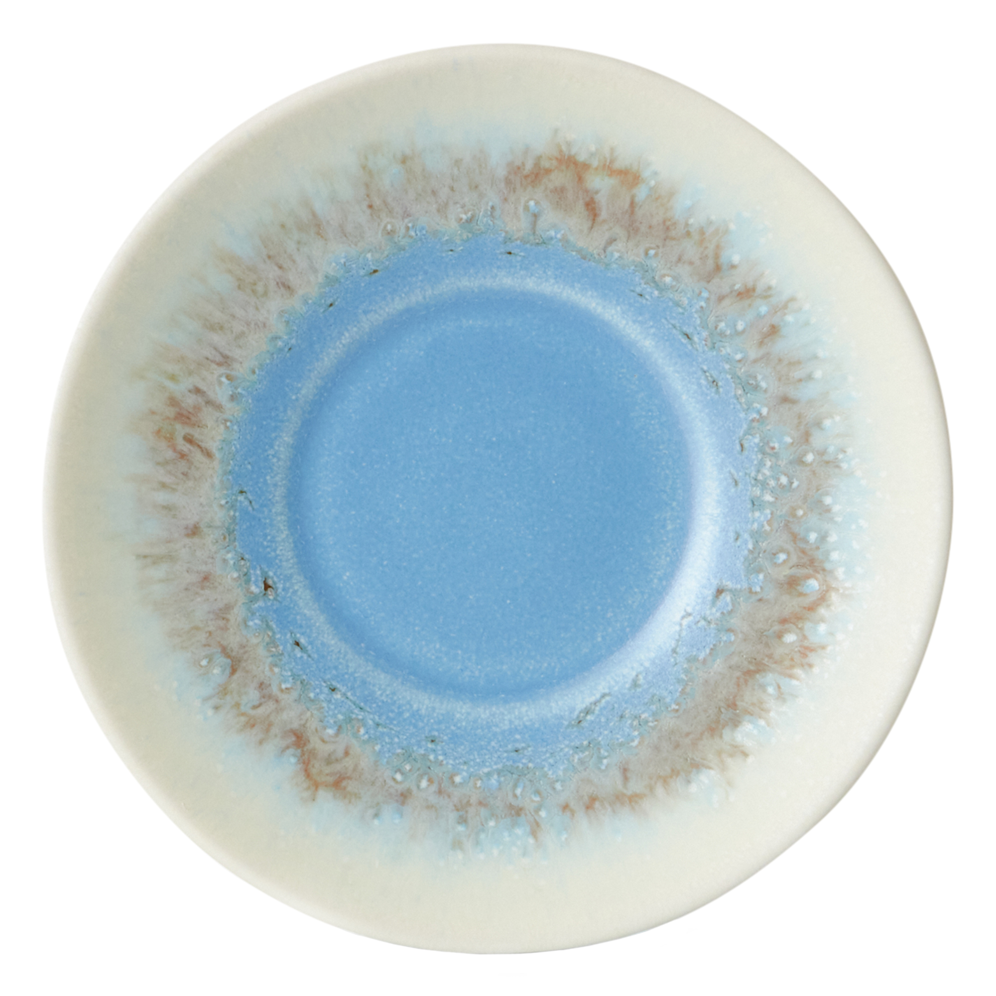 Servies 70s ceramics saucers ocean - set van 4