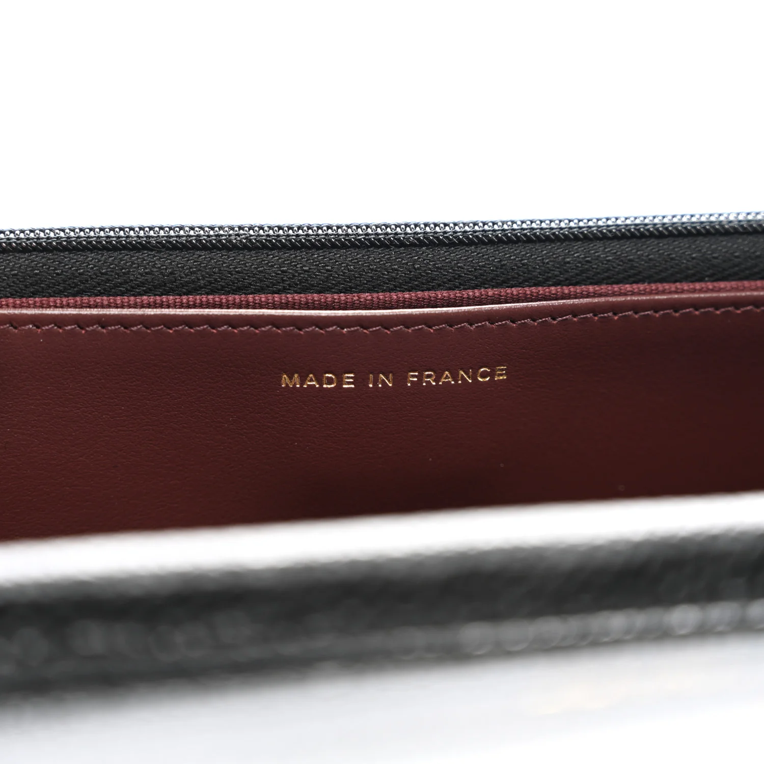 Caviar Quilted Wallet on Chain WOC Black - Top Club