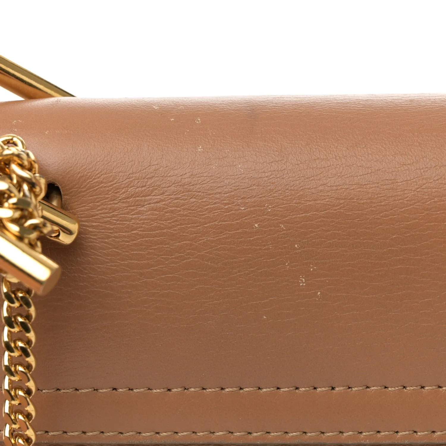 Suede Smooth Calfskin Drew Shoulder Bag Milky Coffee - Top Club